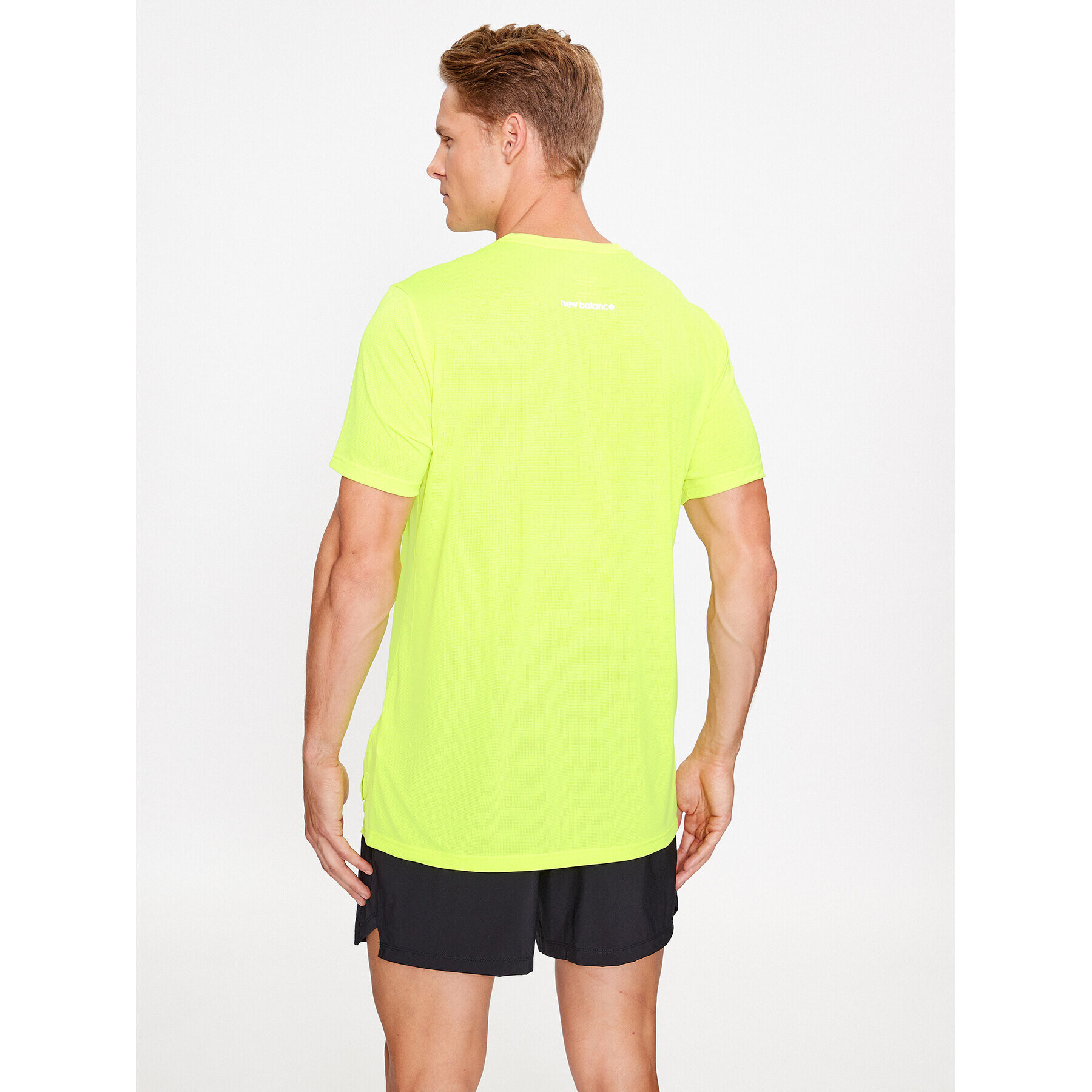 New Balance Тишърт Accelerate Short Sleeve MT23222 Зелен Regular Fit - Pepit.bg