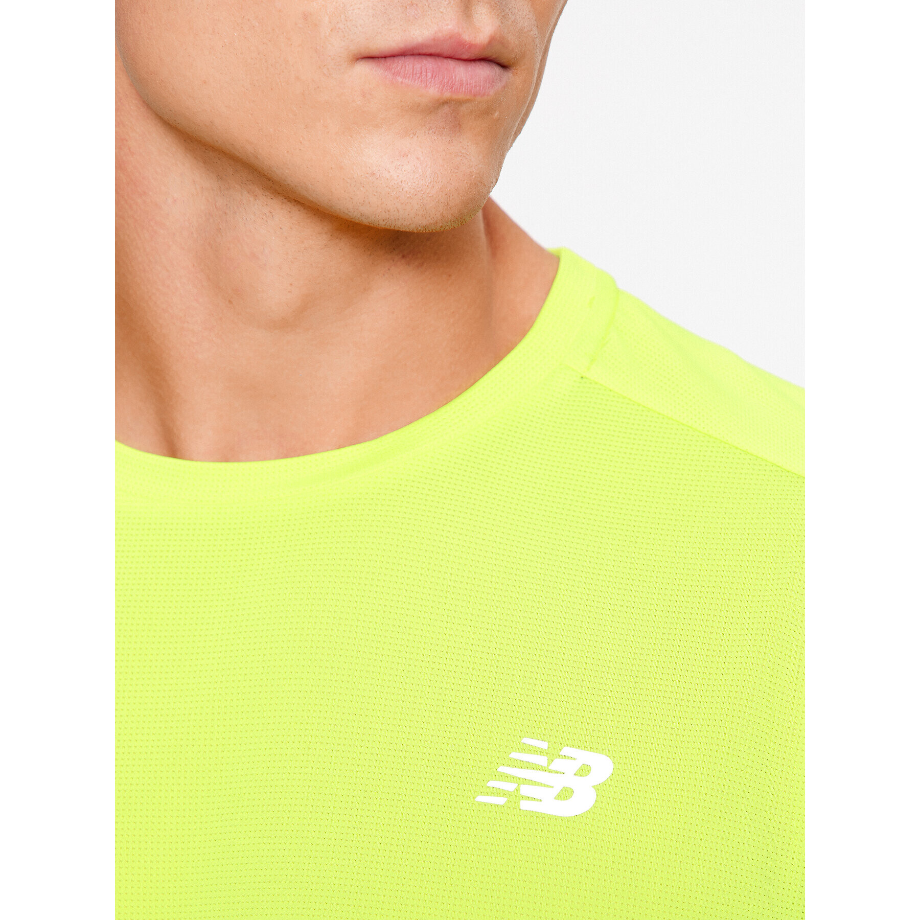 New Balance Тишърт Accelerate Short Sleeve MT23222 Зелен Regular Fit - Pepit.bg