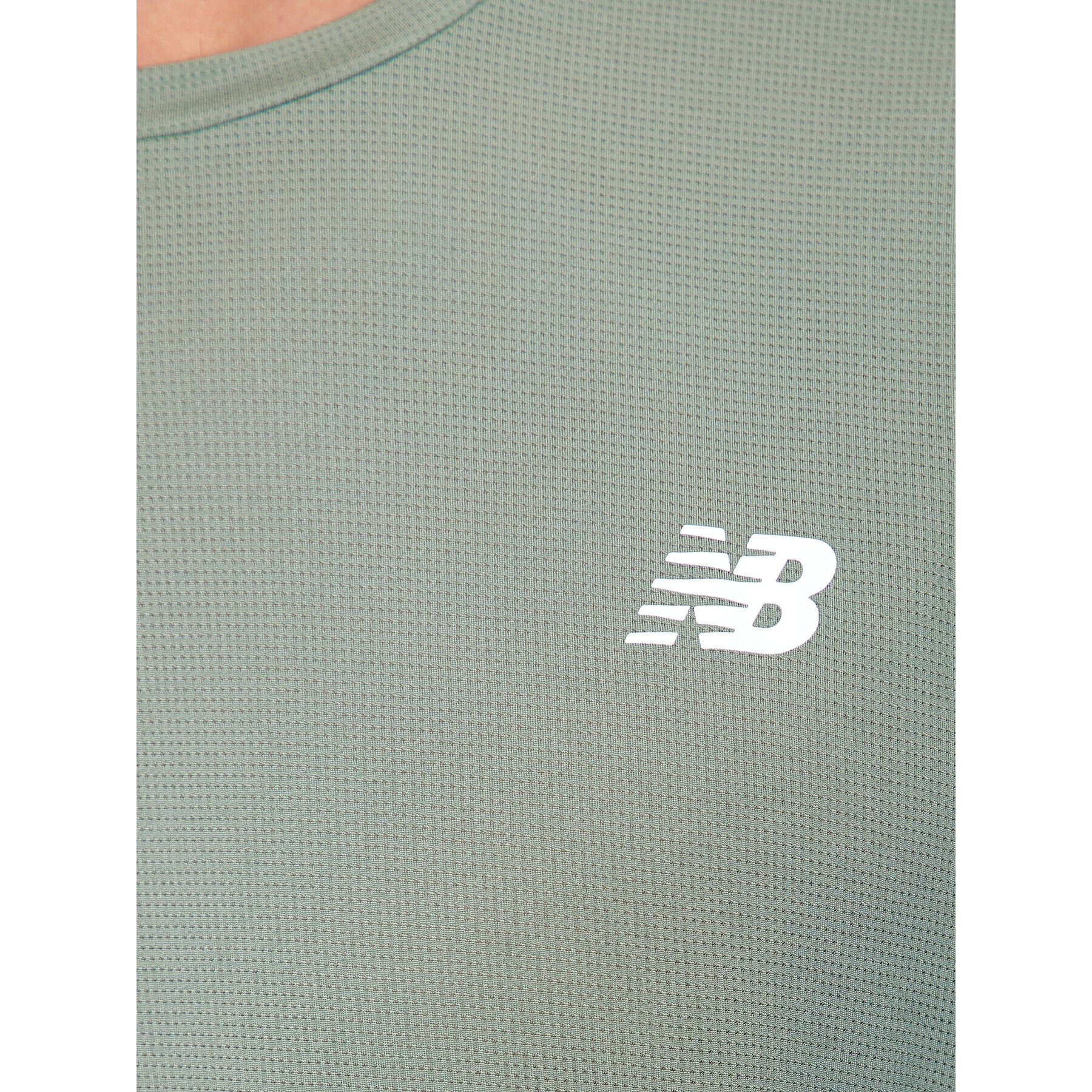 New Balance Тишърт Accelerate Short Sleeve MT23222 Зелен Regular Fit - Pepit.bg