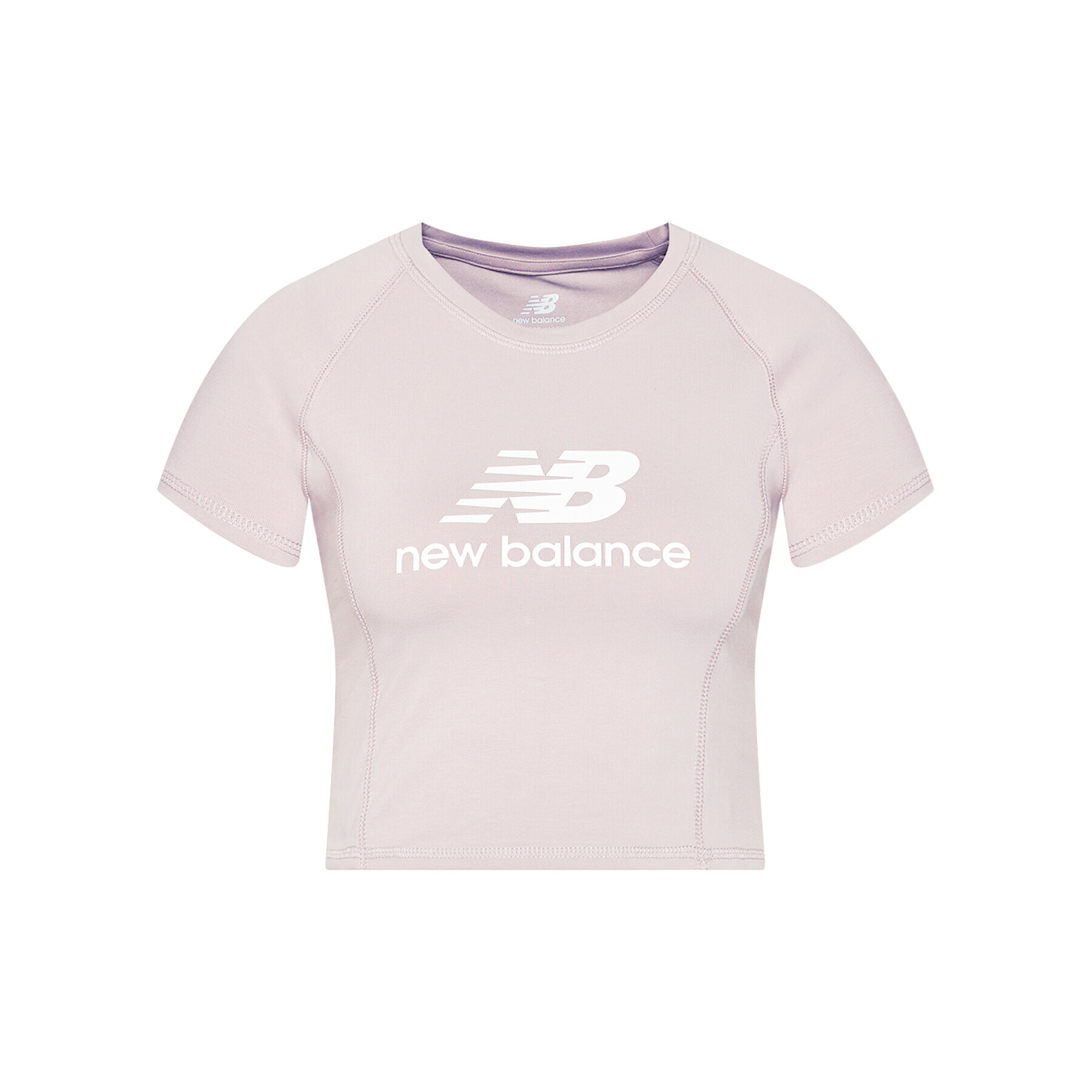 New Balance Тишърт Athletics Podium WT03503 Розов Fitted Fit - Pepit.bg