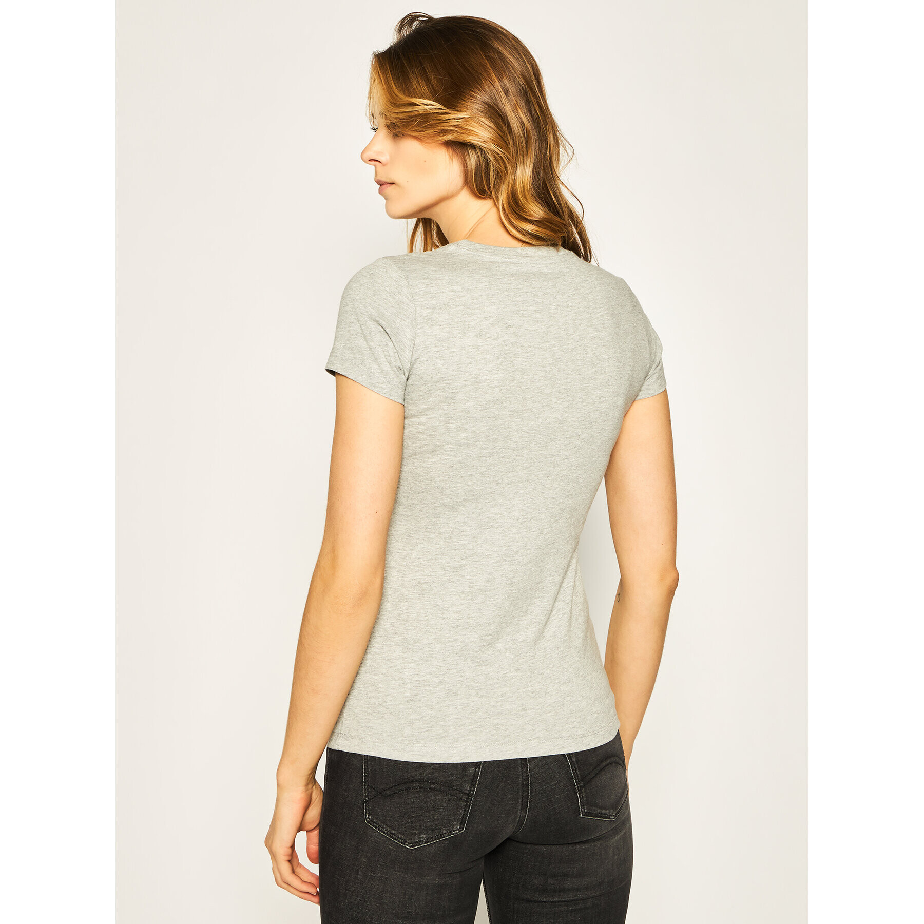 New Balance Тишърт Essentials Stacked Logo Tee WT91546 Сив Athletic Fit - Pepit.bg