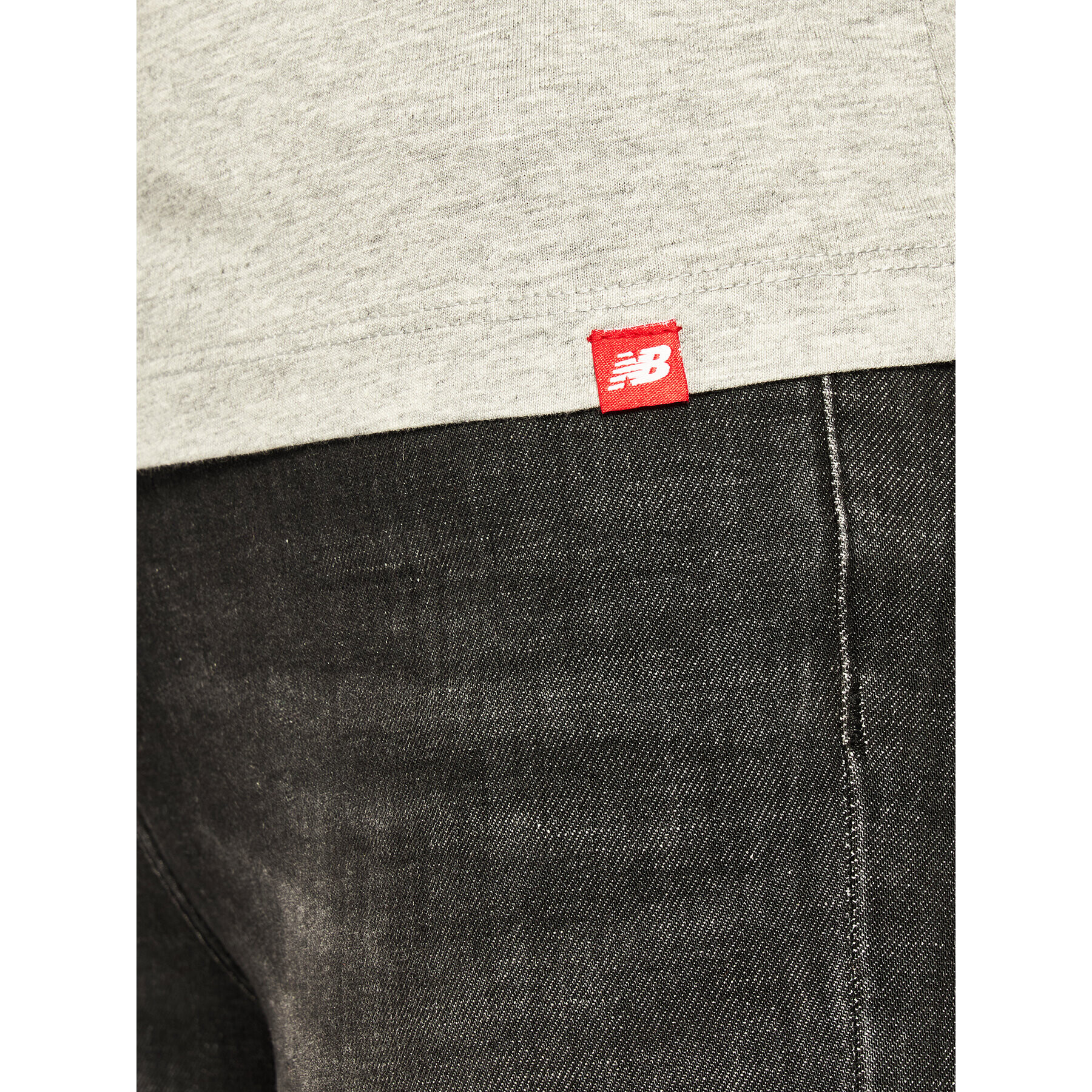 New Balance Тишърт Essentials Stacked Logo Tee WT91546 Сив Athletic Fit - Pepit.bg