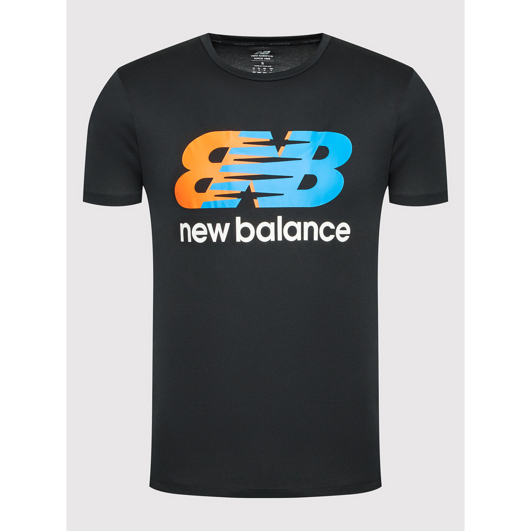 New Balance Тишърт Graphic MT11071 Черен Athletic Fit - Pepit.bg
