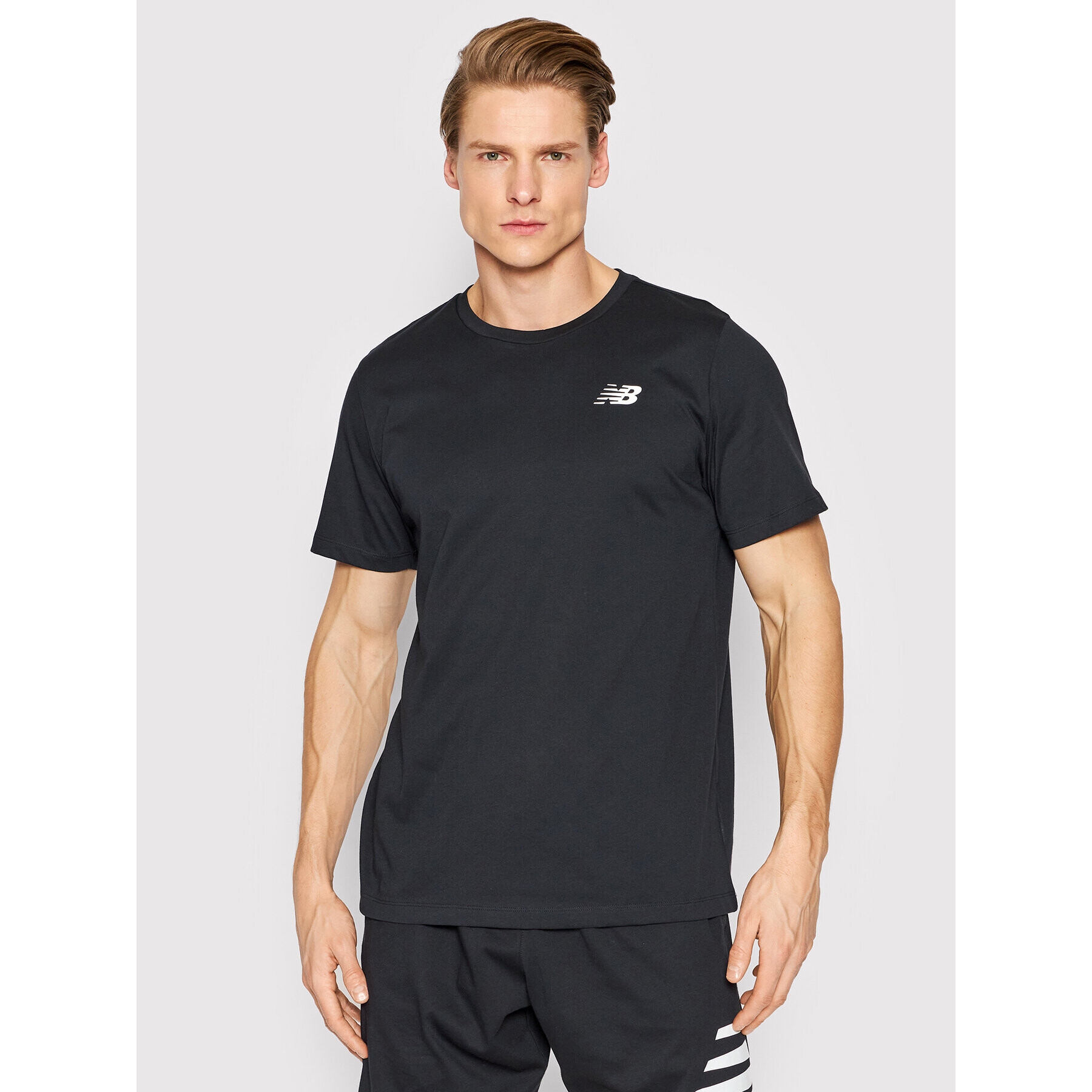 New Balance Тишърт Heather Tech MT11070 Черен Regular Fit - Pepit.bg