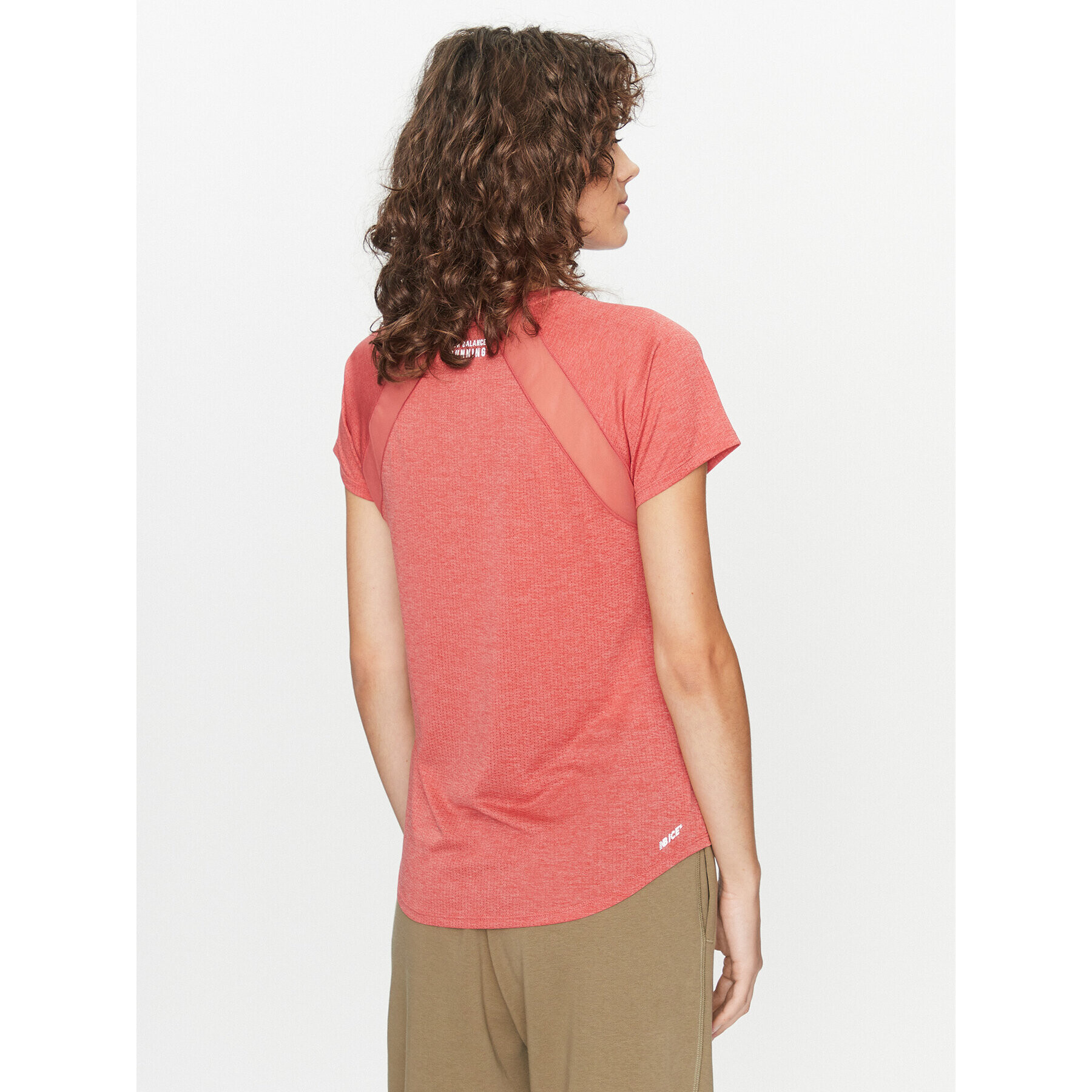 New Balance Тишърт Impact Run Short Sleeve WT21262 Червен Regular Fit - Pepit.bg