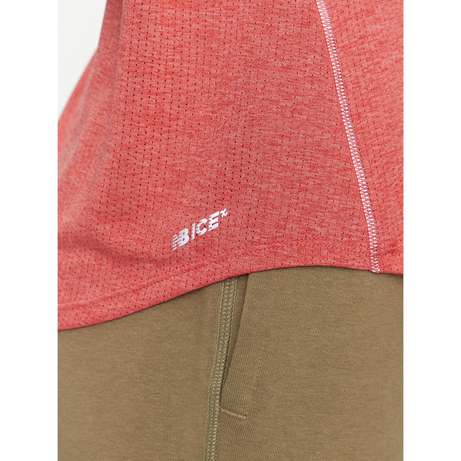 New Balance Тишърт Impact Run Short Sleeve WT21262 Червен Regular Fit - Pepit.bg