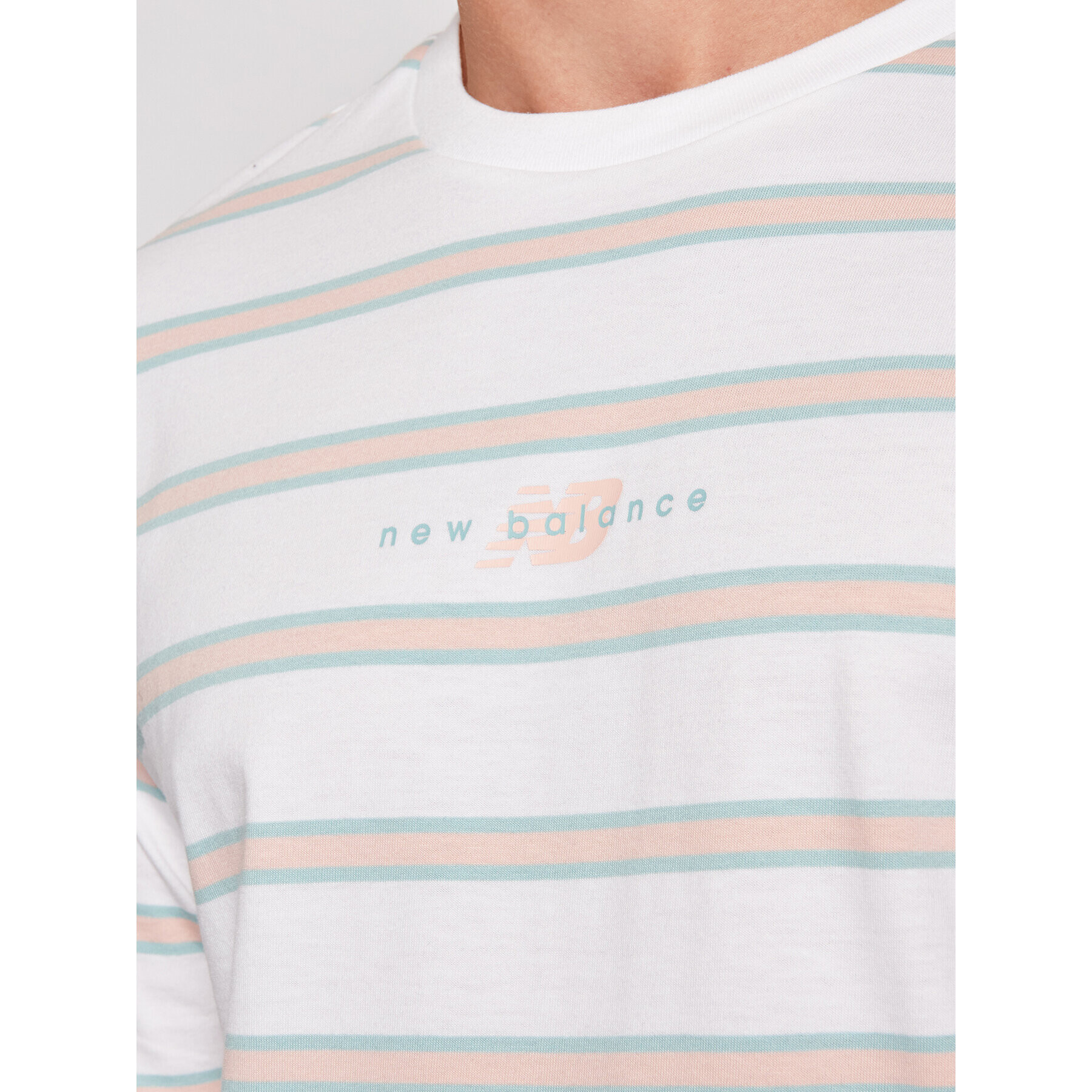 New Balance Тишърт MT01514 Бял Regular Fit - Pepit.bg
