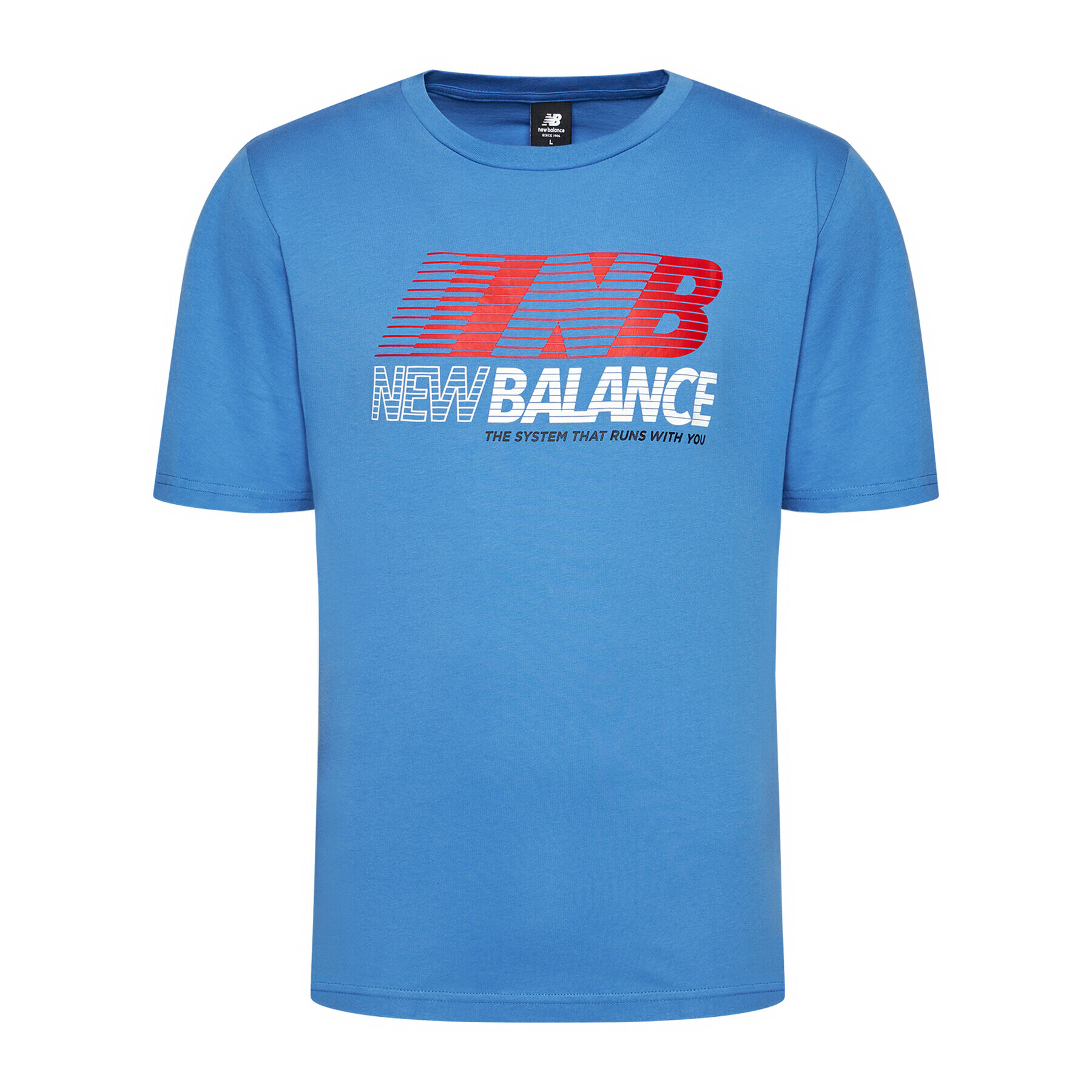 New Balance Тишърт MT03513 Тъмносин Relaxed Fit - Pepit.bg