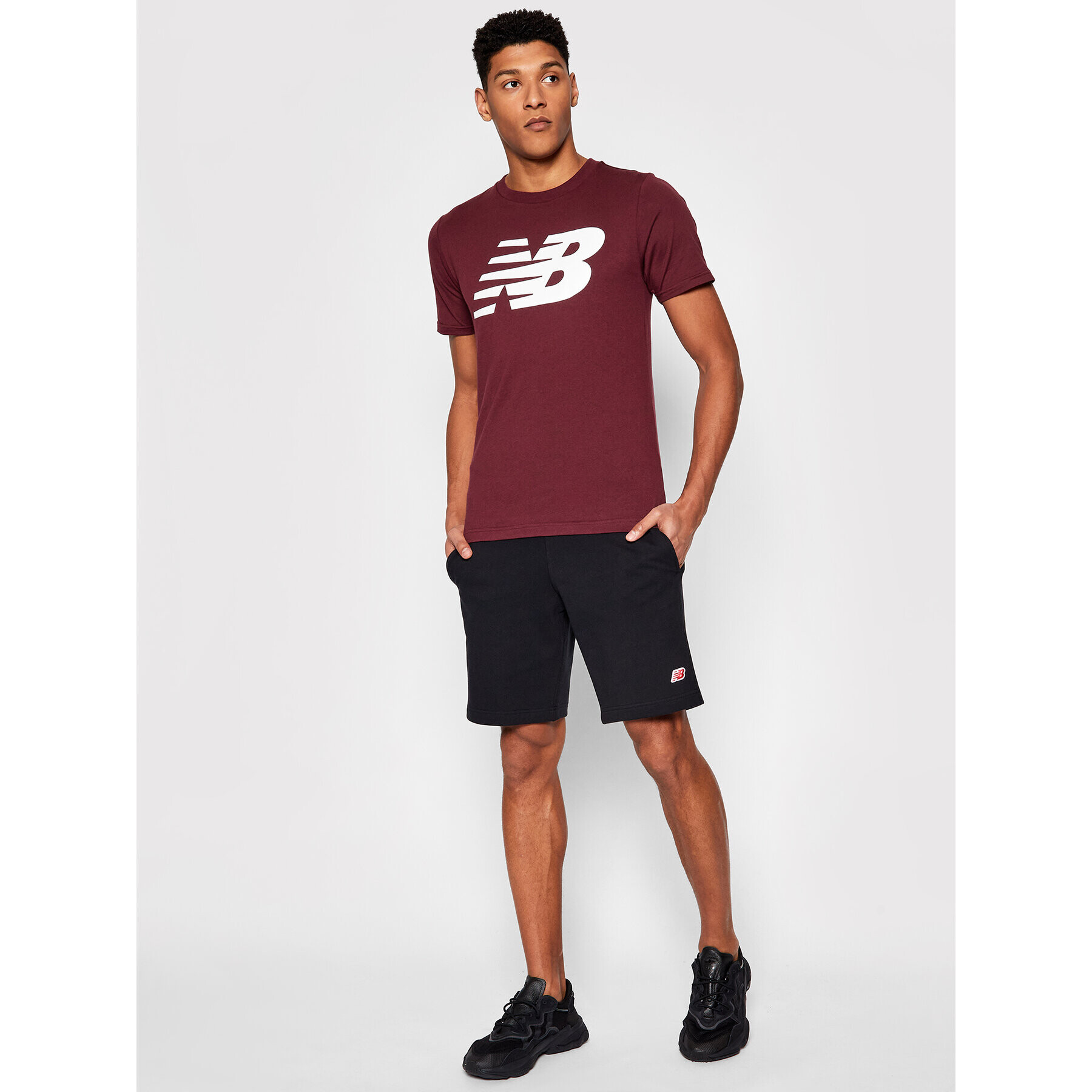 New Balance Тишърт MT03919 Бордо Regular Fit - Pepit.bg