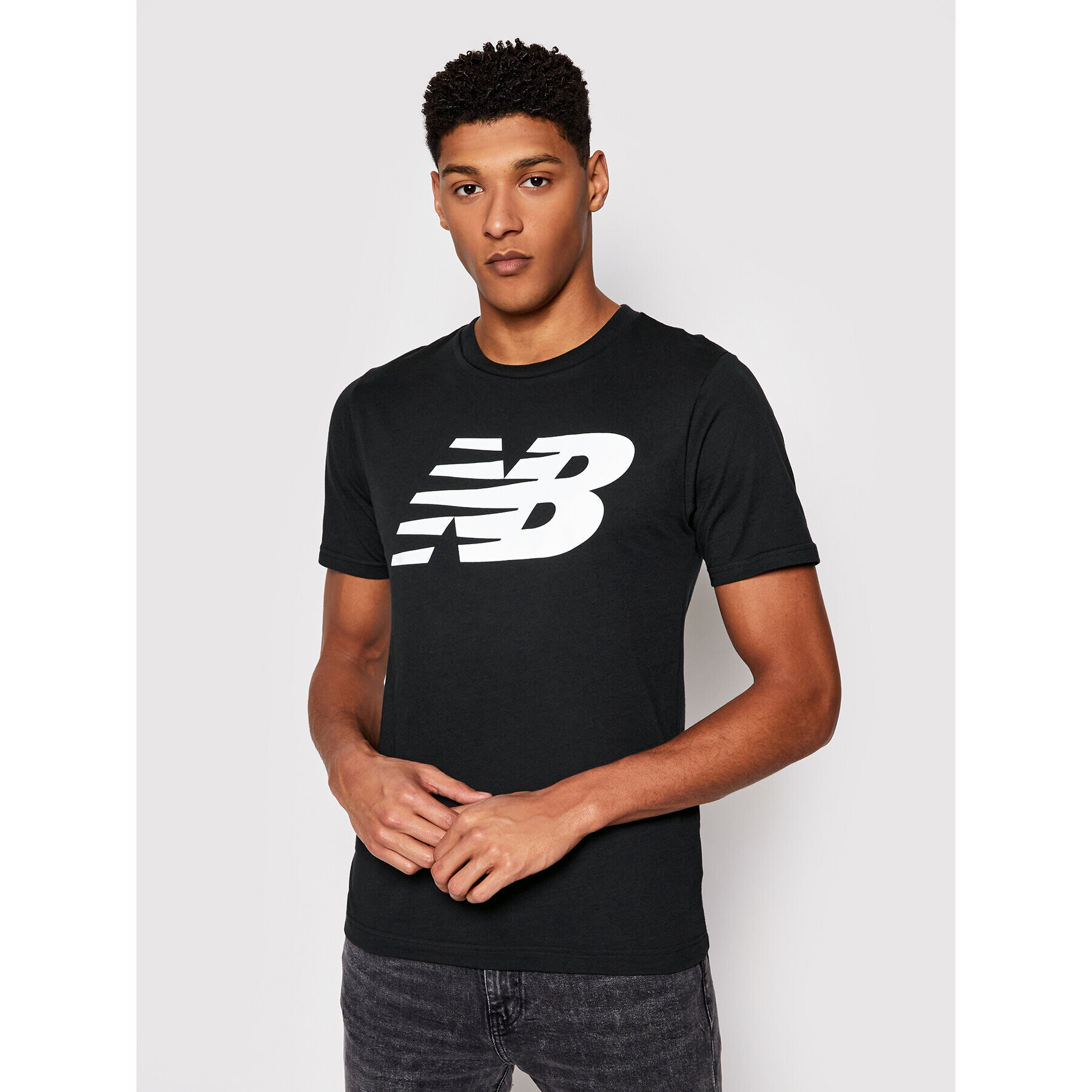 New Balance Тишърт MT03919 Черен Regular Fit - Pepit.bg
