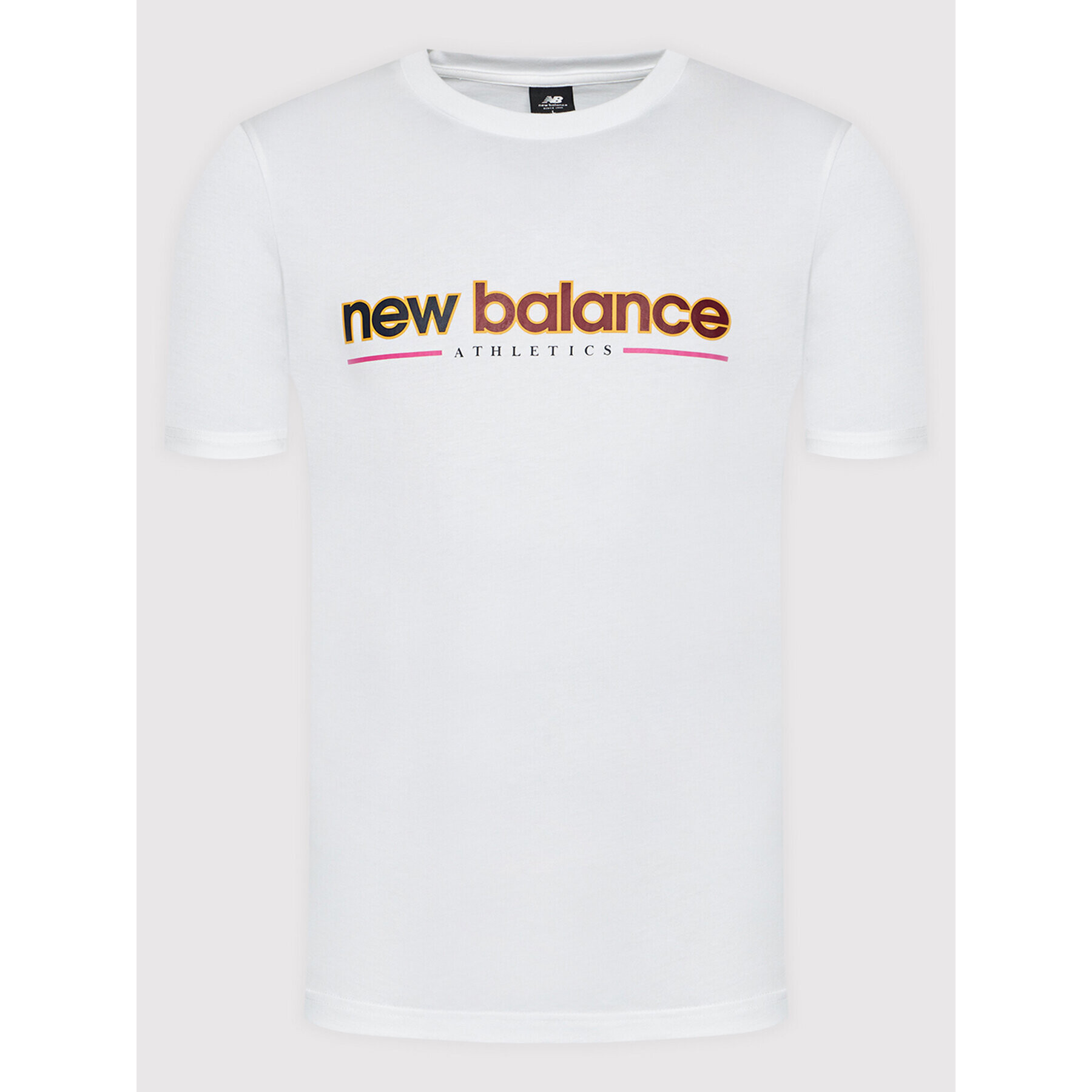 New Balance Тишърт MT13500 Бял Relaxed Fit - Pepit.bg