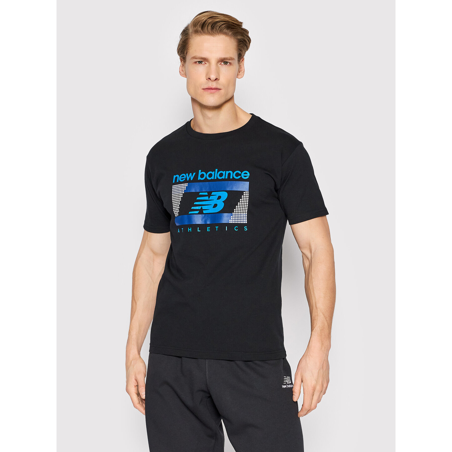New Balance Тишърт MT21502 Черен Relaxed Fit - Pepit.bg