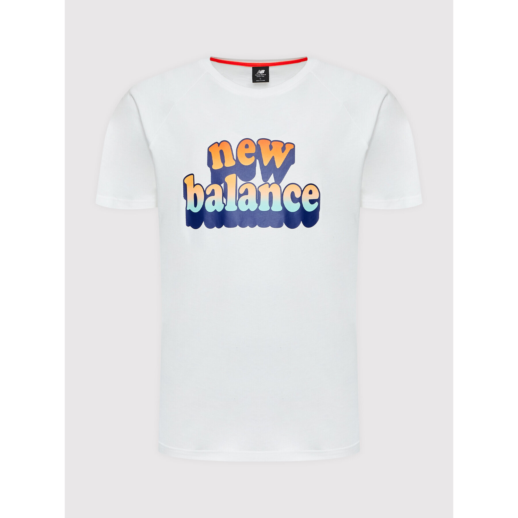 New Balance Тишърт MT21564 Бял Relaxed Fit - Pepit.bg