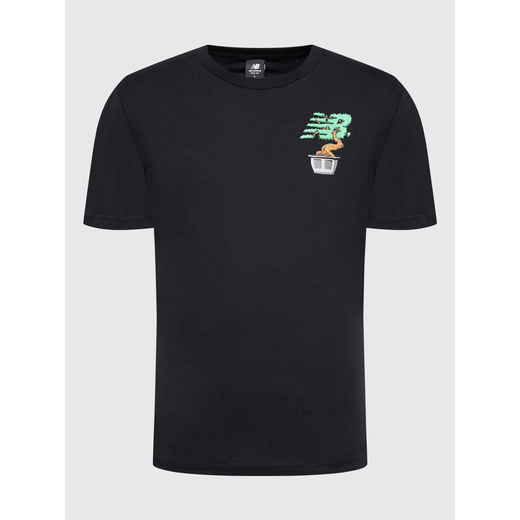 New Balance Тишърт MT21567 Черен Relaxed Fit - Pepit.bg