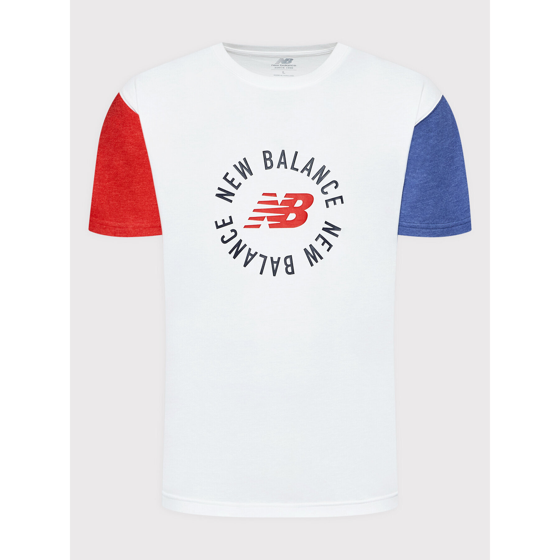 New Balance Тишърт MT21901 Бял Relaxed Fit - Pepit.bg