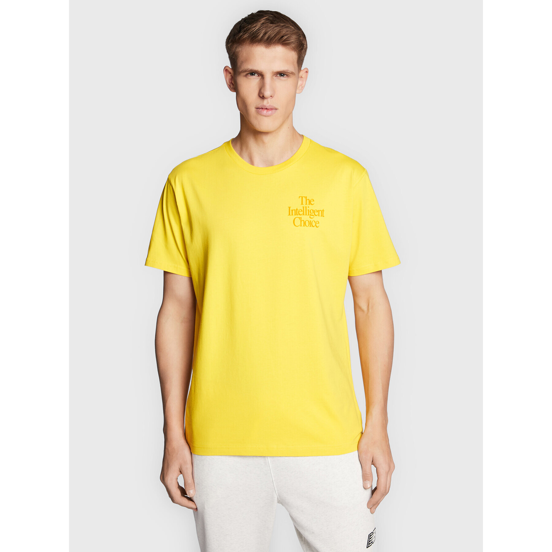 New Balance Тишърт MT23502 Жълт Relaxed Fit - Pepit.bg