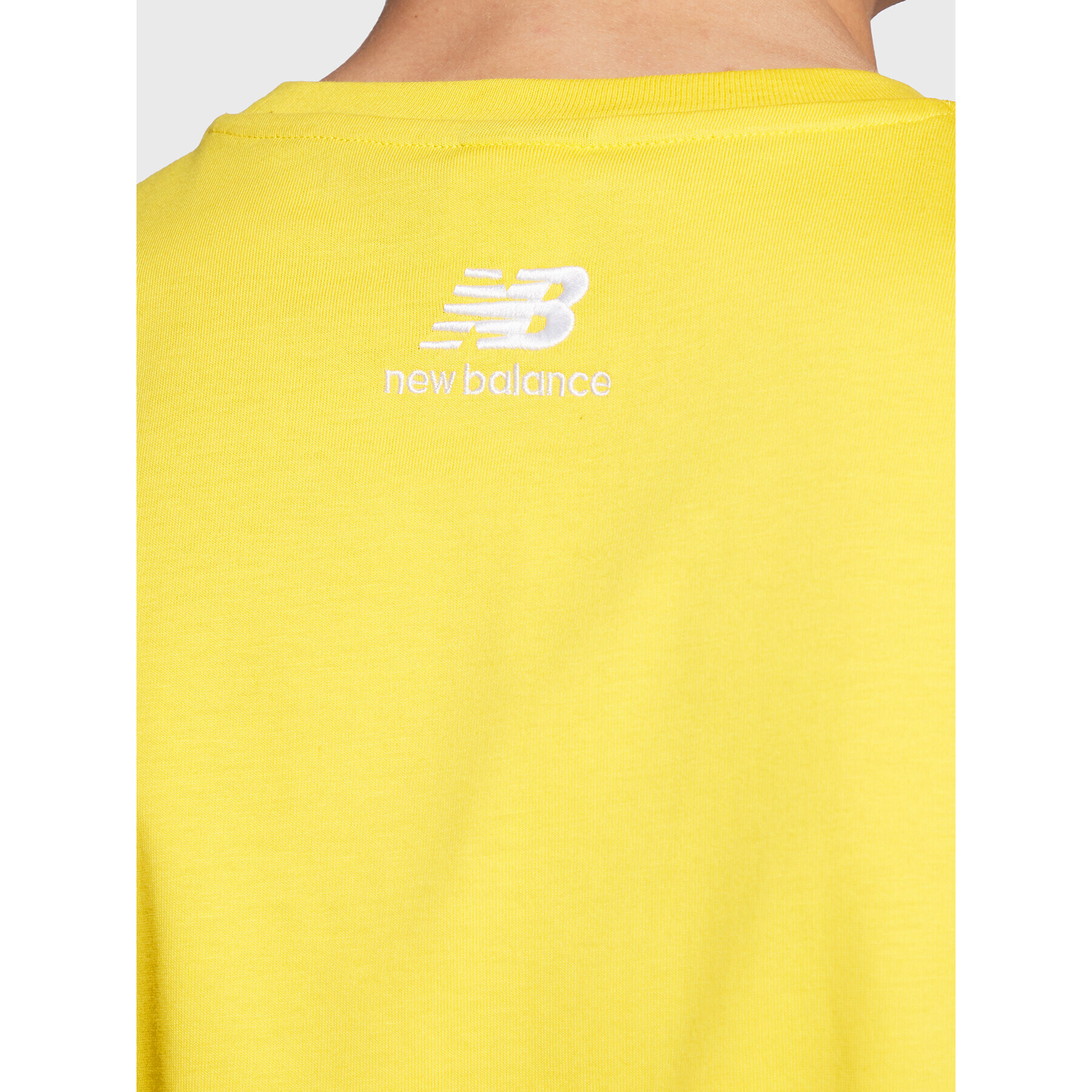 New Balance Тишърт MT23502 Жълт Relaxed Fit - Pepit.bg