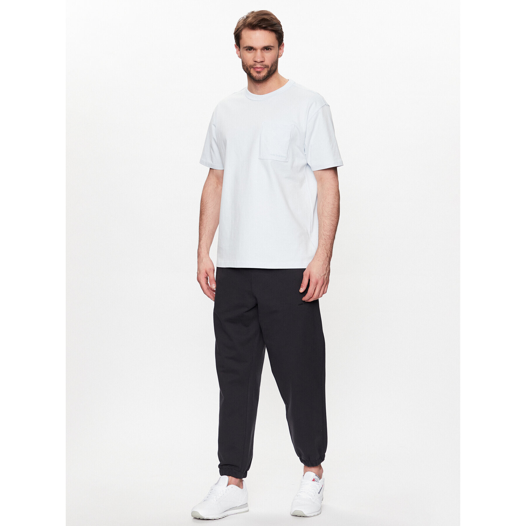 New Balance Тишърт MT23567 Син Relaxed Fit - Pepit.bg
