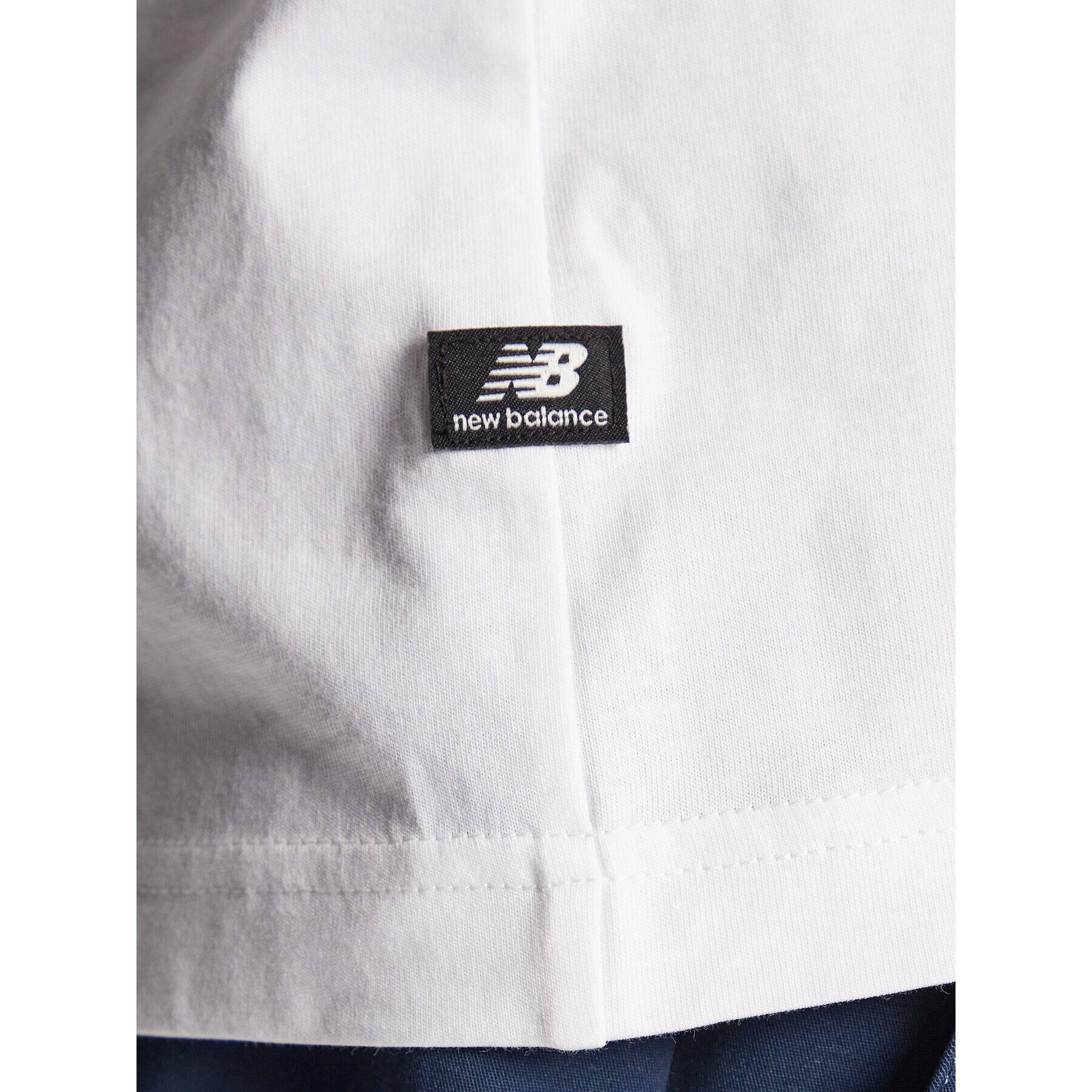 New Balance Тишърт MT23570 Бял Relaxed Fit - Pepit.bg