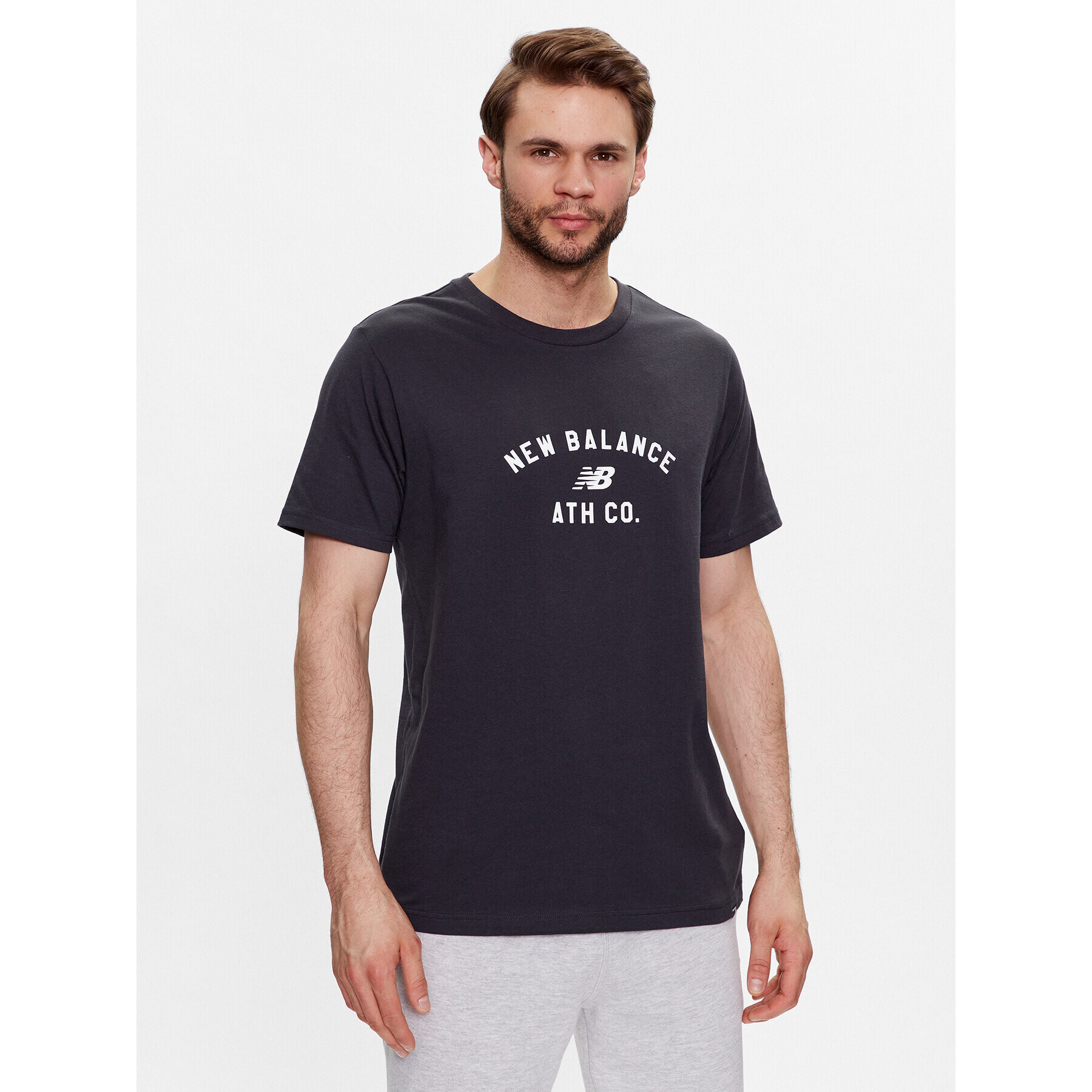 New Balance Тишърт MT31907 Черен Regular Fit - Pepit.bg