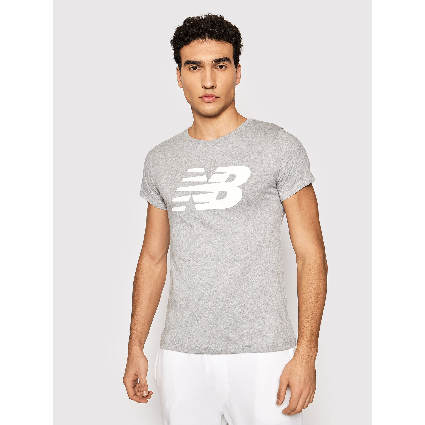 New Balance Тишърт Nb Cl Fly NBWT0381 Сив Athletic Fit - Pepit.bg