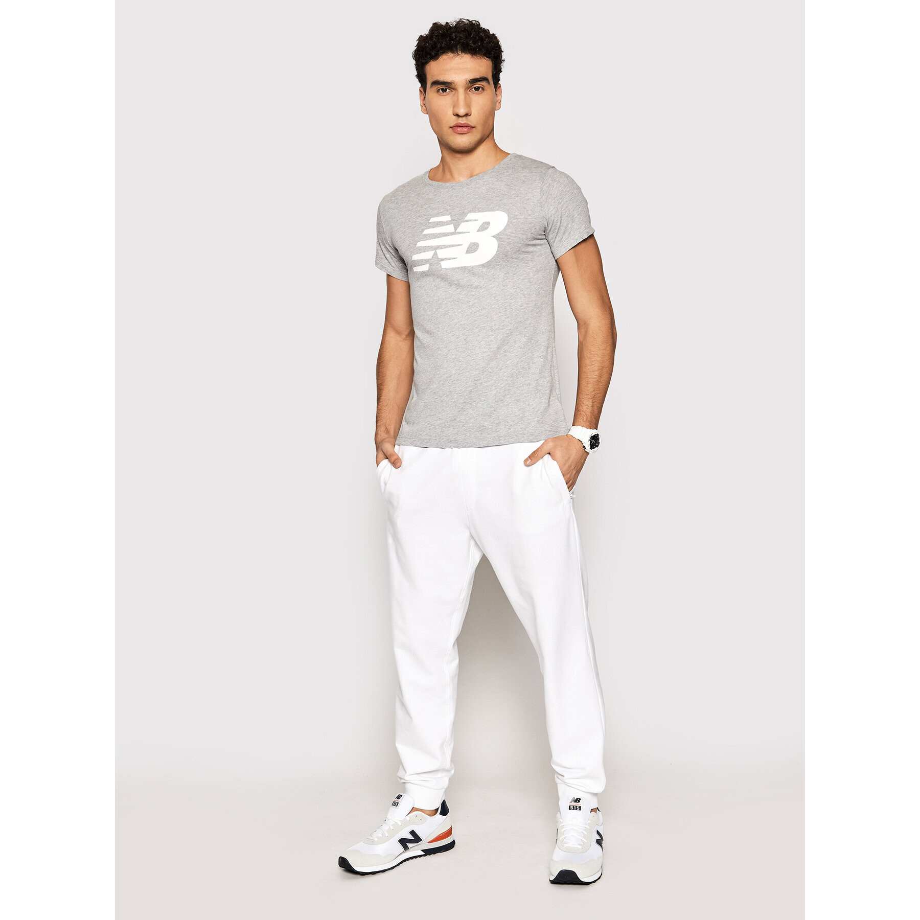 New Balance Тишърт Nb Cl Fly NBWT0381 Сив Athletic Fit - Pepit.bg