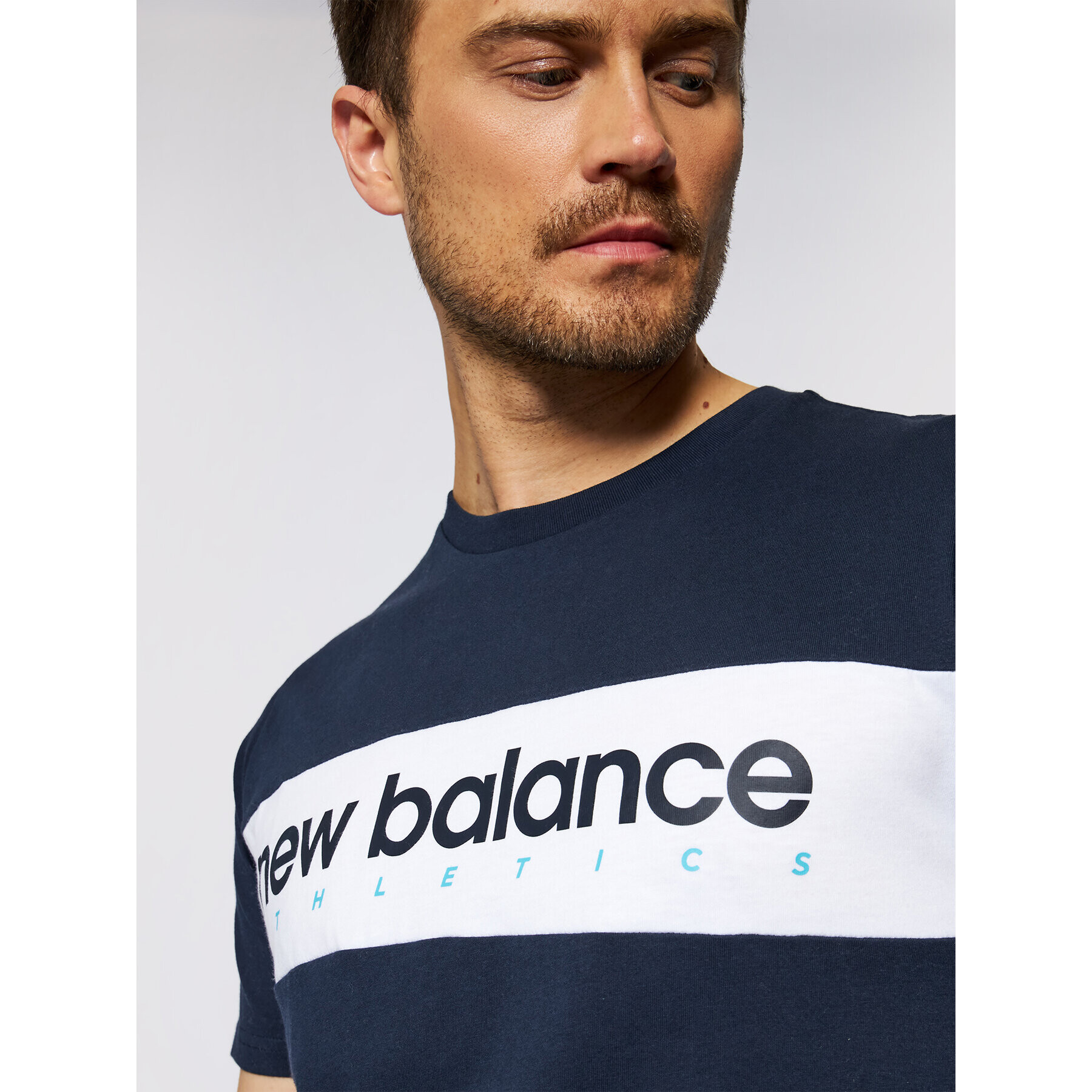 New Balance Тишърт NBMT11548 Тъмносин Relaxed Fit - Pepit.bg