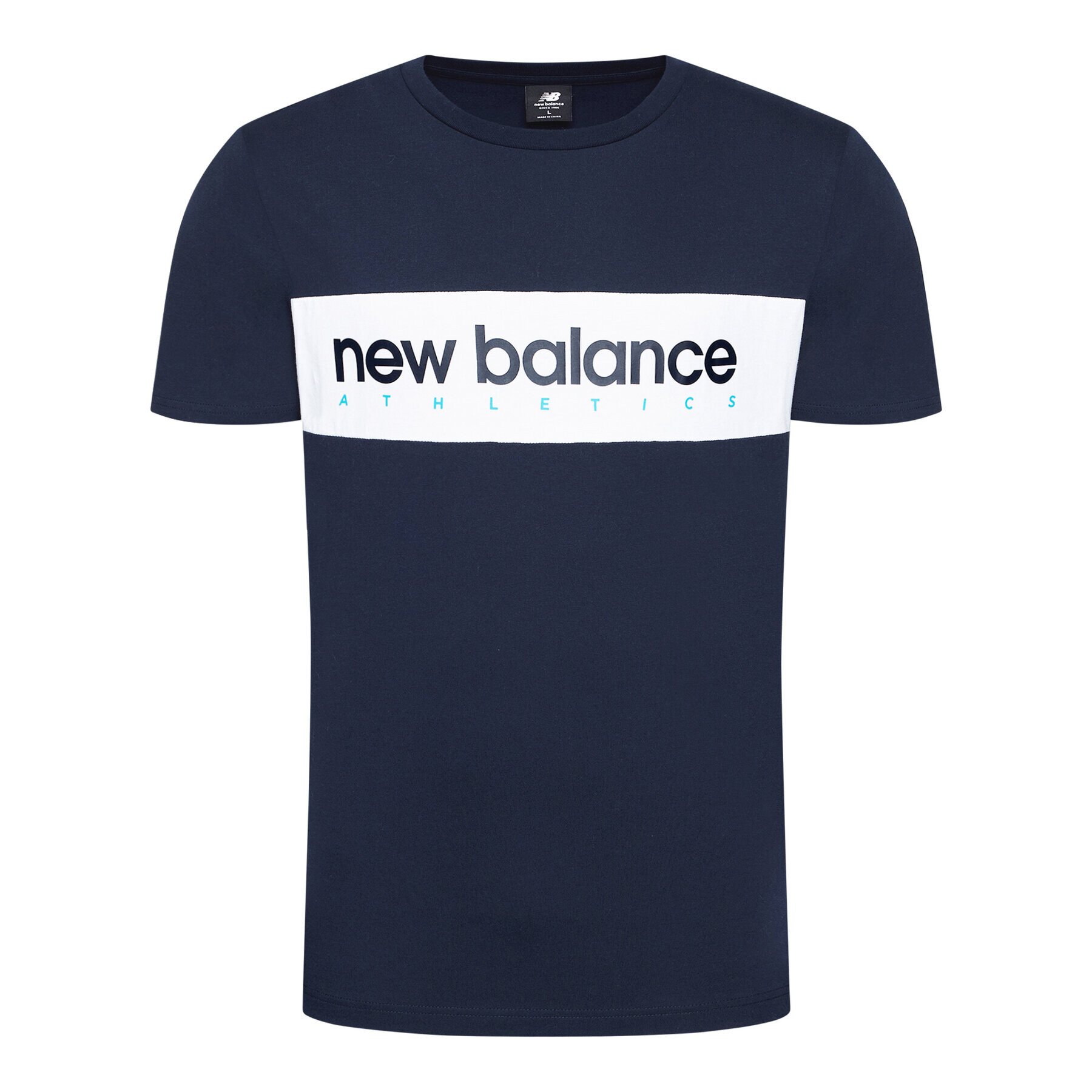 New Balance Тишърт NBMT11548 Тъмносин Relaxed Fit - Pepit.bg