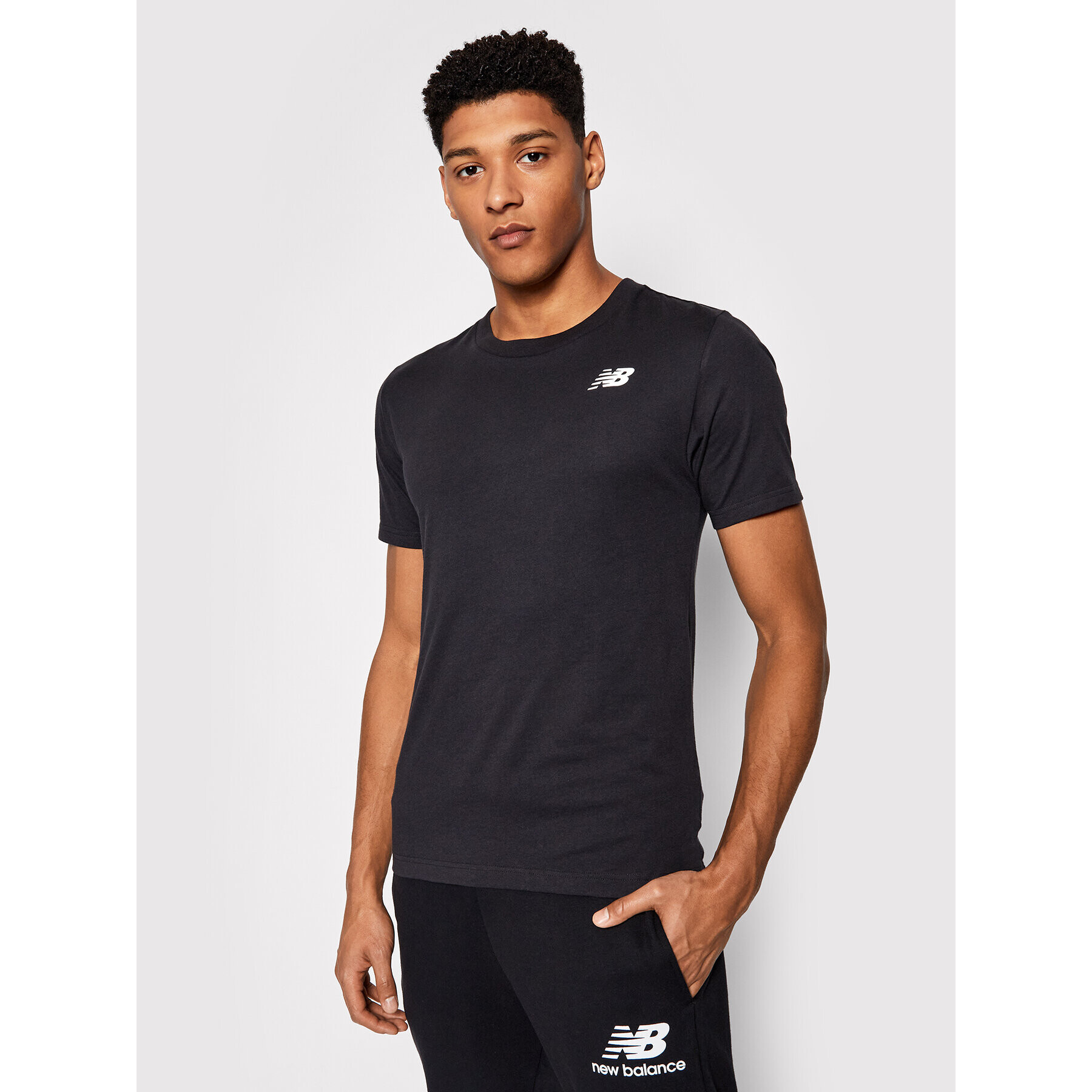 New Balance Тишърт NBMT1198 Черен Slim Fit - Pepit.bg
