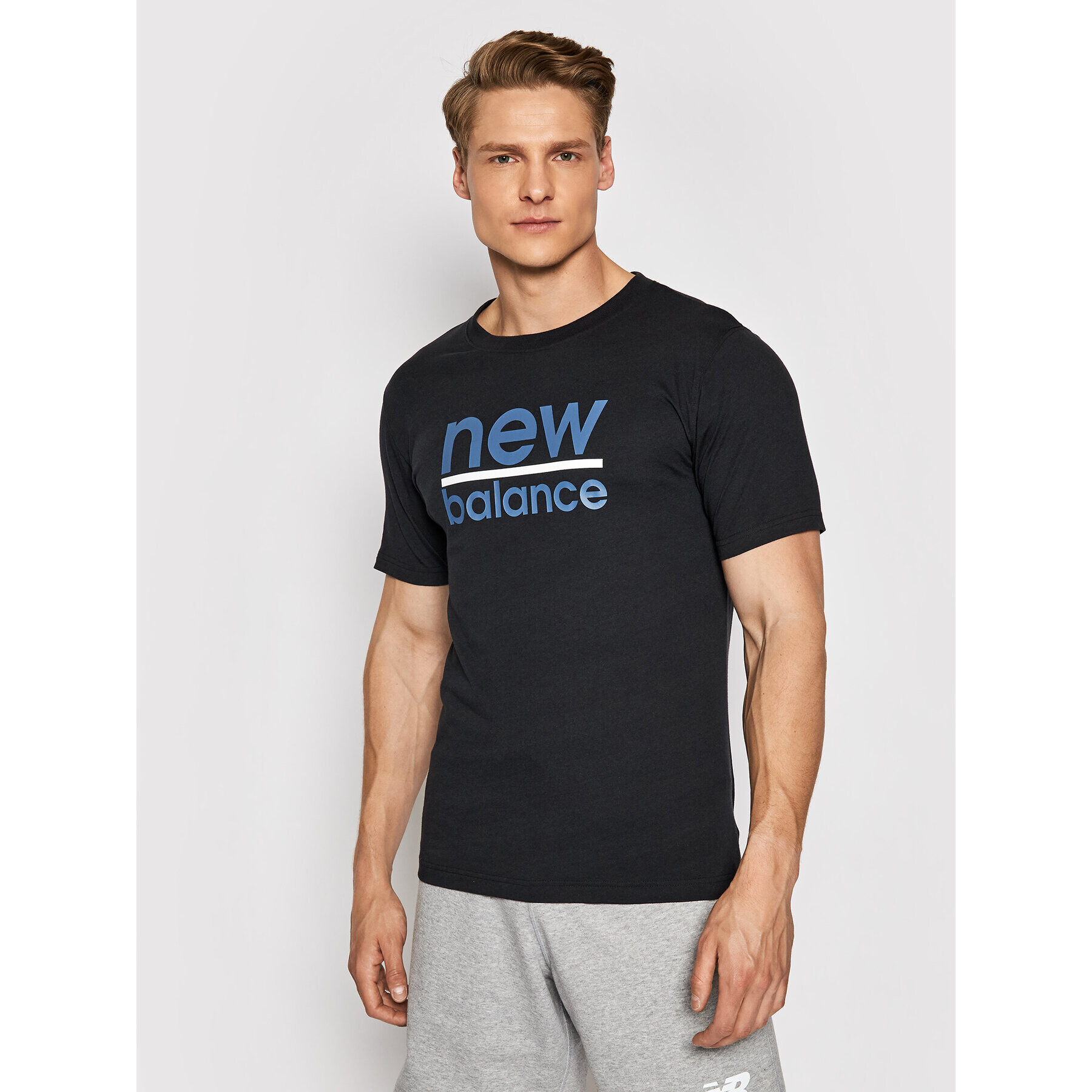 New Balance Тишърт Split MT11905 Черен Regular Fit - Pepit.bg