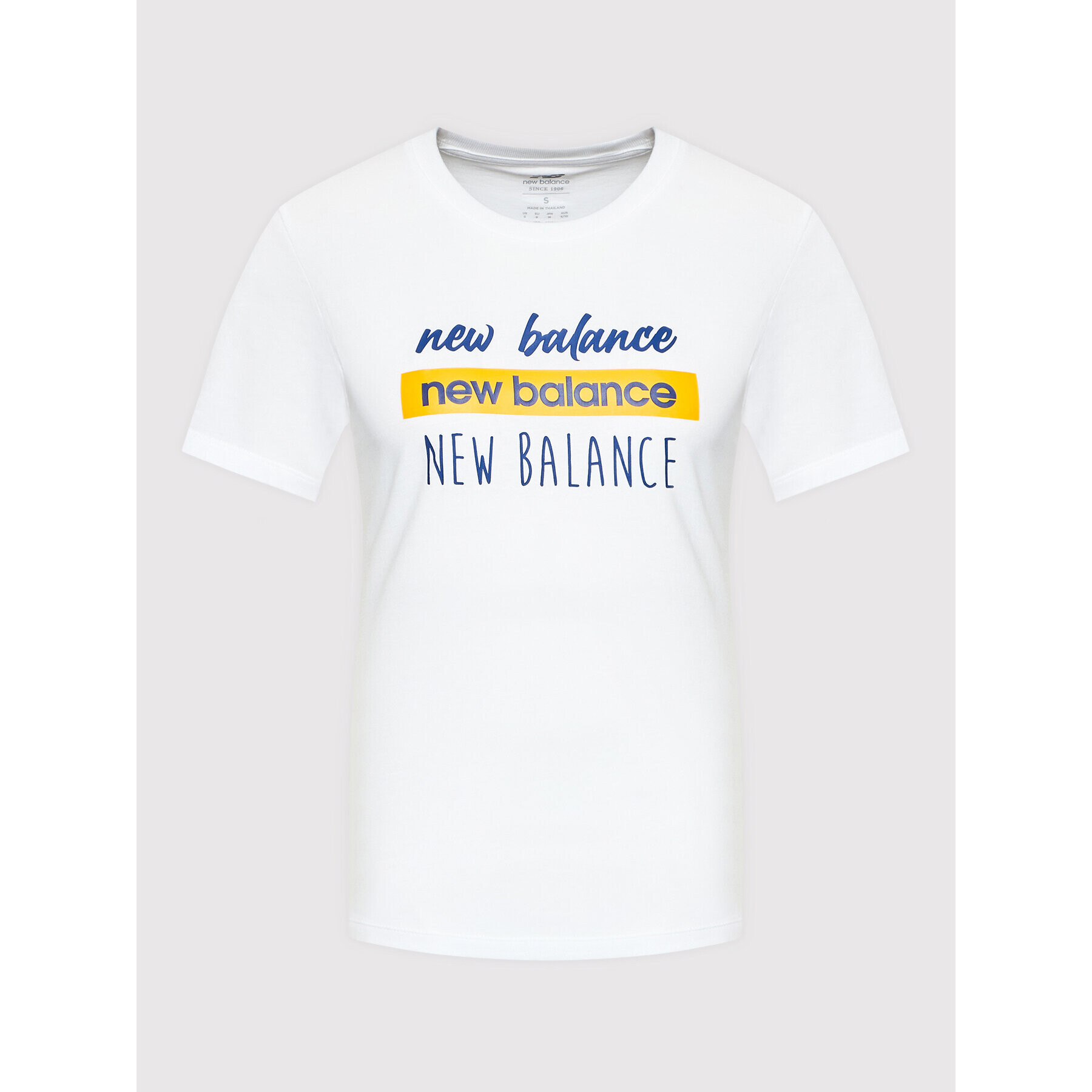 New Balance Тишърт Sprt WT21802 Бял Athletic Fit - Pepit.bg