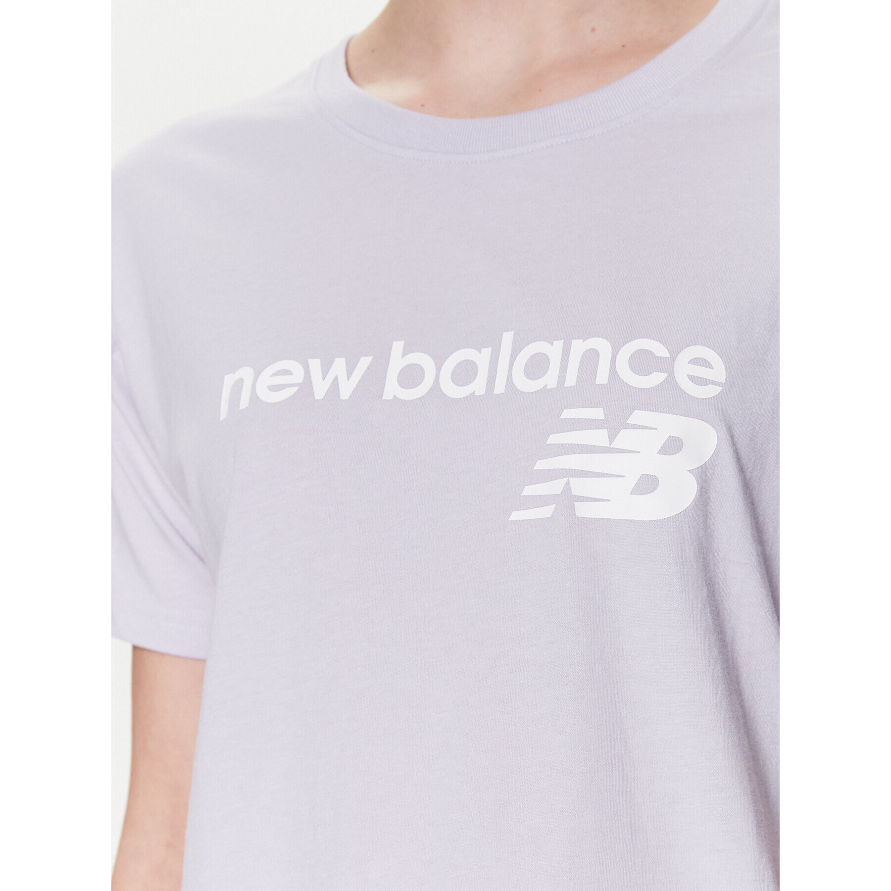 New Balance Тишърт Stacked WT03805 Виолетов Relaxed Fit - Pepit.bg