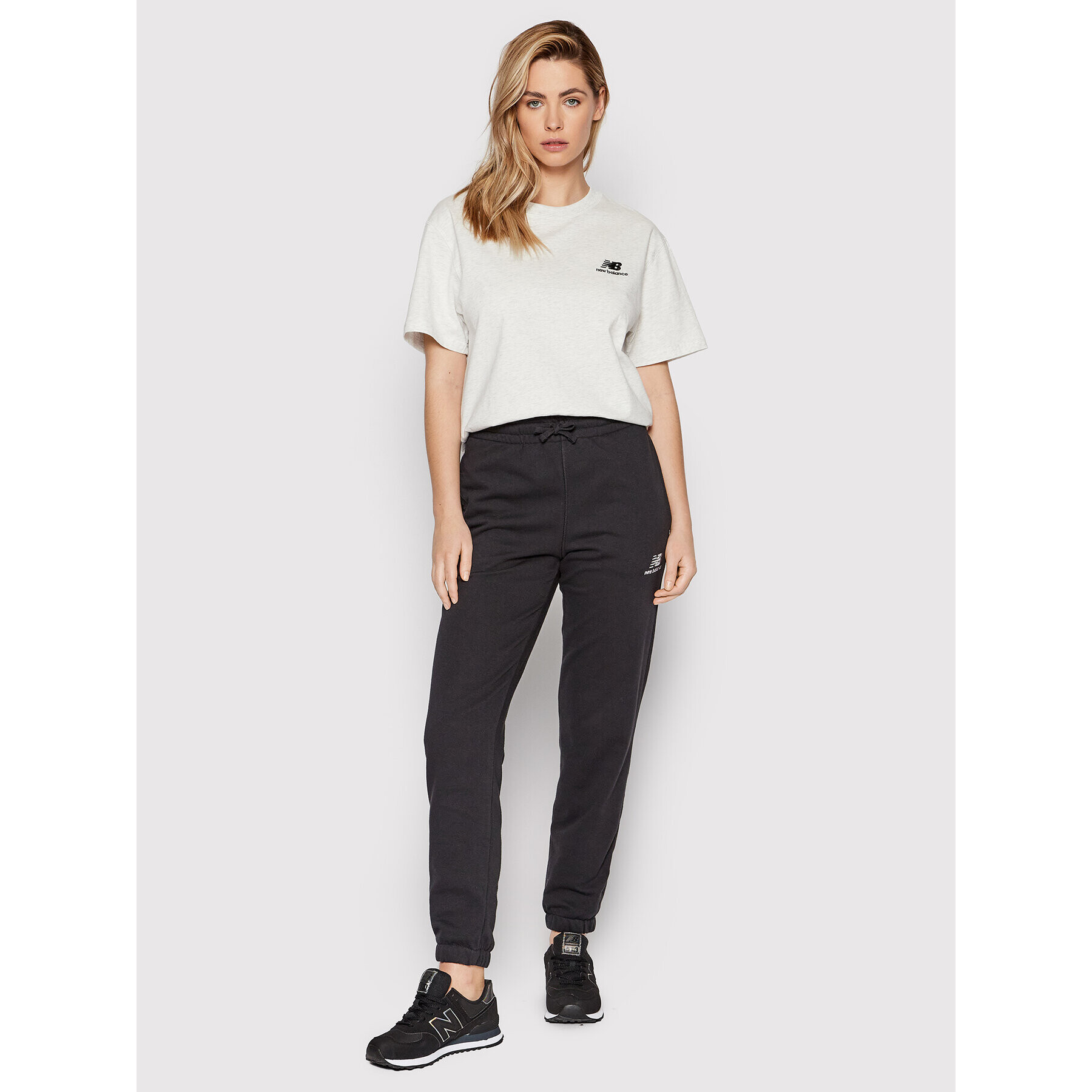 New Balance Тишърт Unisex UT21503 Сив Relaxed Fit - Pepit.bg
