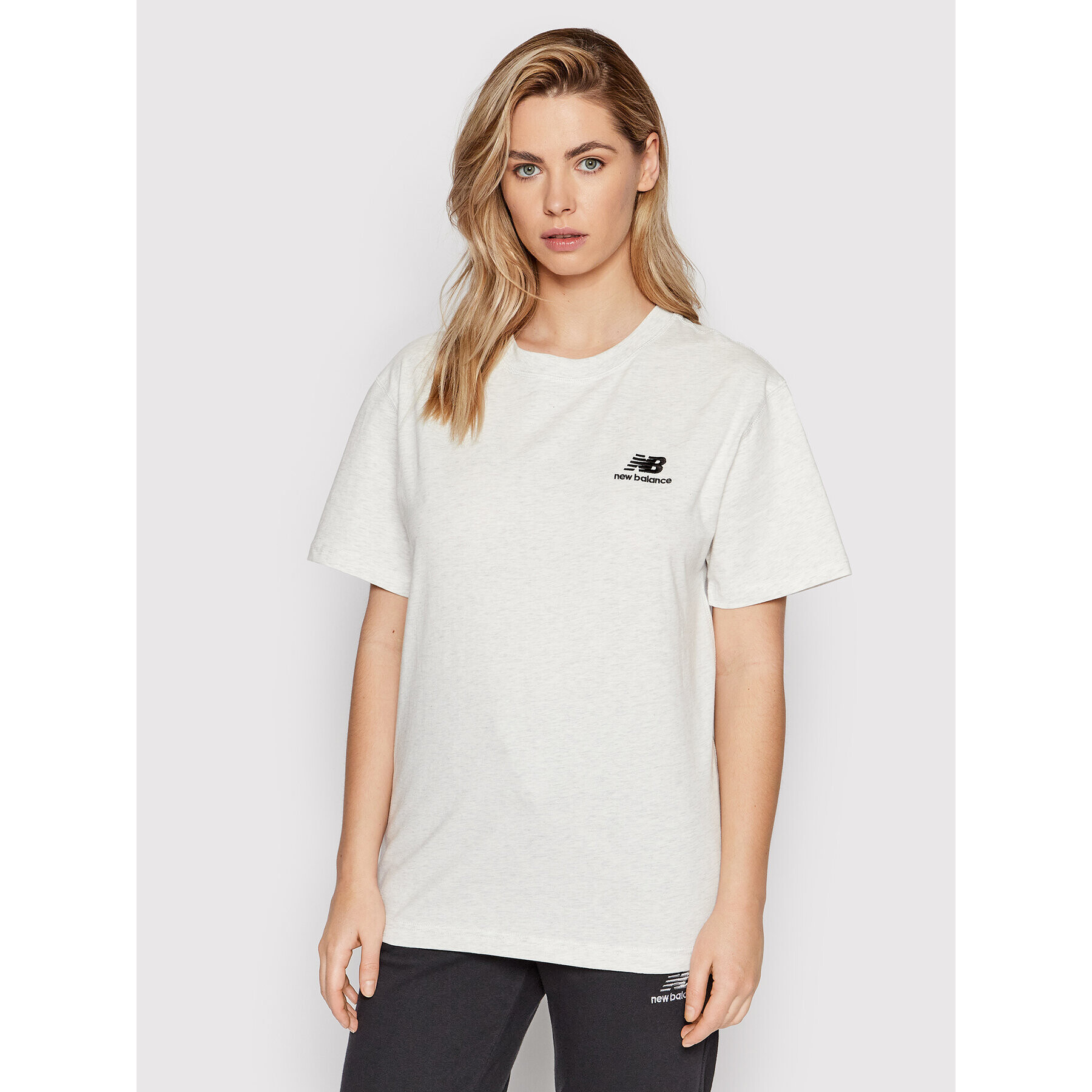 New Balance Тишърт Unisex UT21503 Сив Relaxed Fit - Pepit.bg