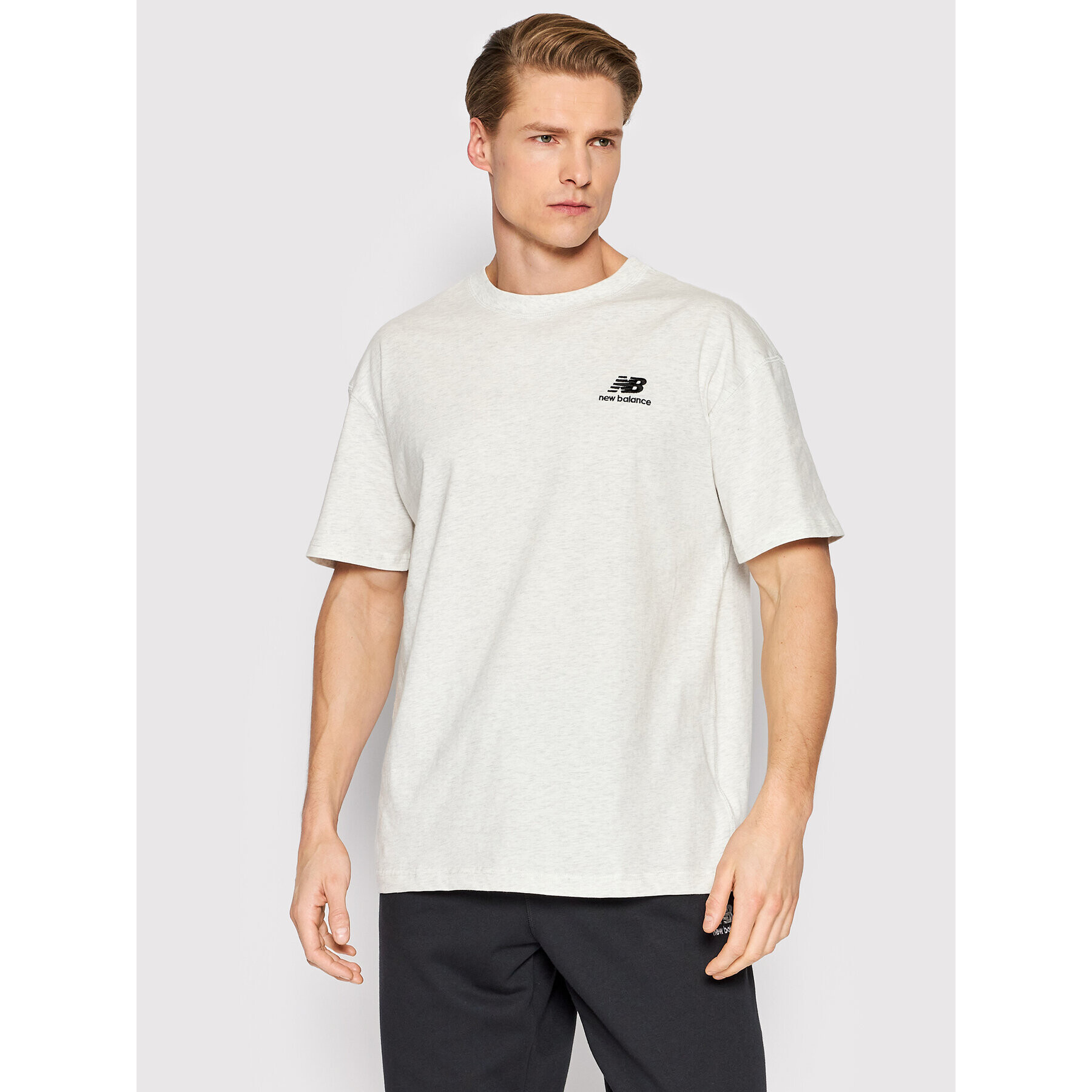 New Balance Тишърт Unisex UT21503 Сив Relaxed Fit - Pepit.bg