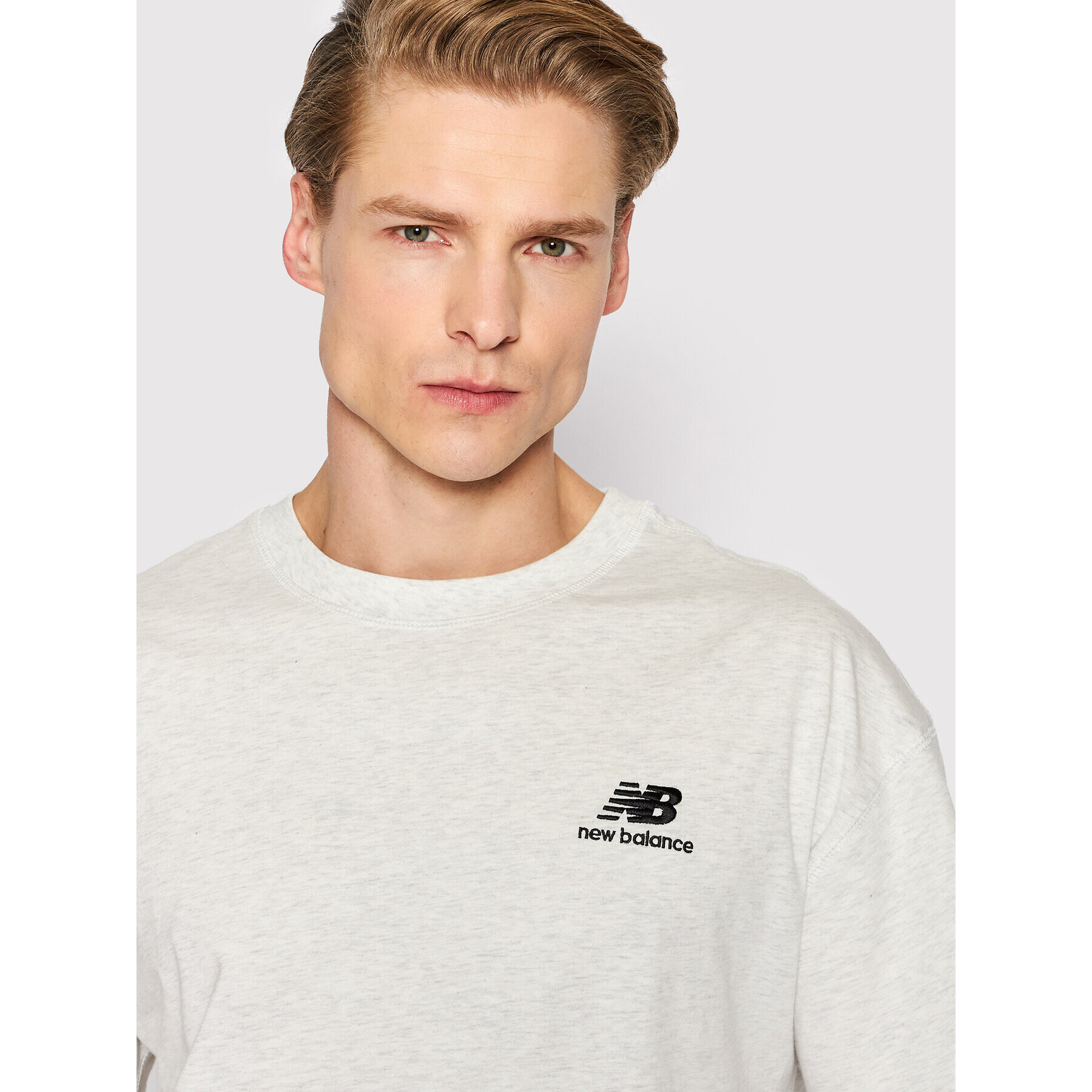 New Balance Тишърт Unisex UT21503 Сив Relaxed Fit - Pepit.bg