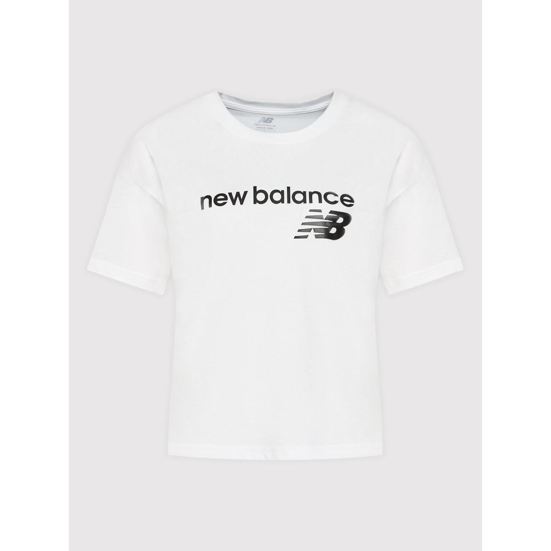 New Balance Тишърт WT03805 Бял Relaxed Fit - Pepit.bg