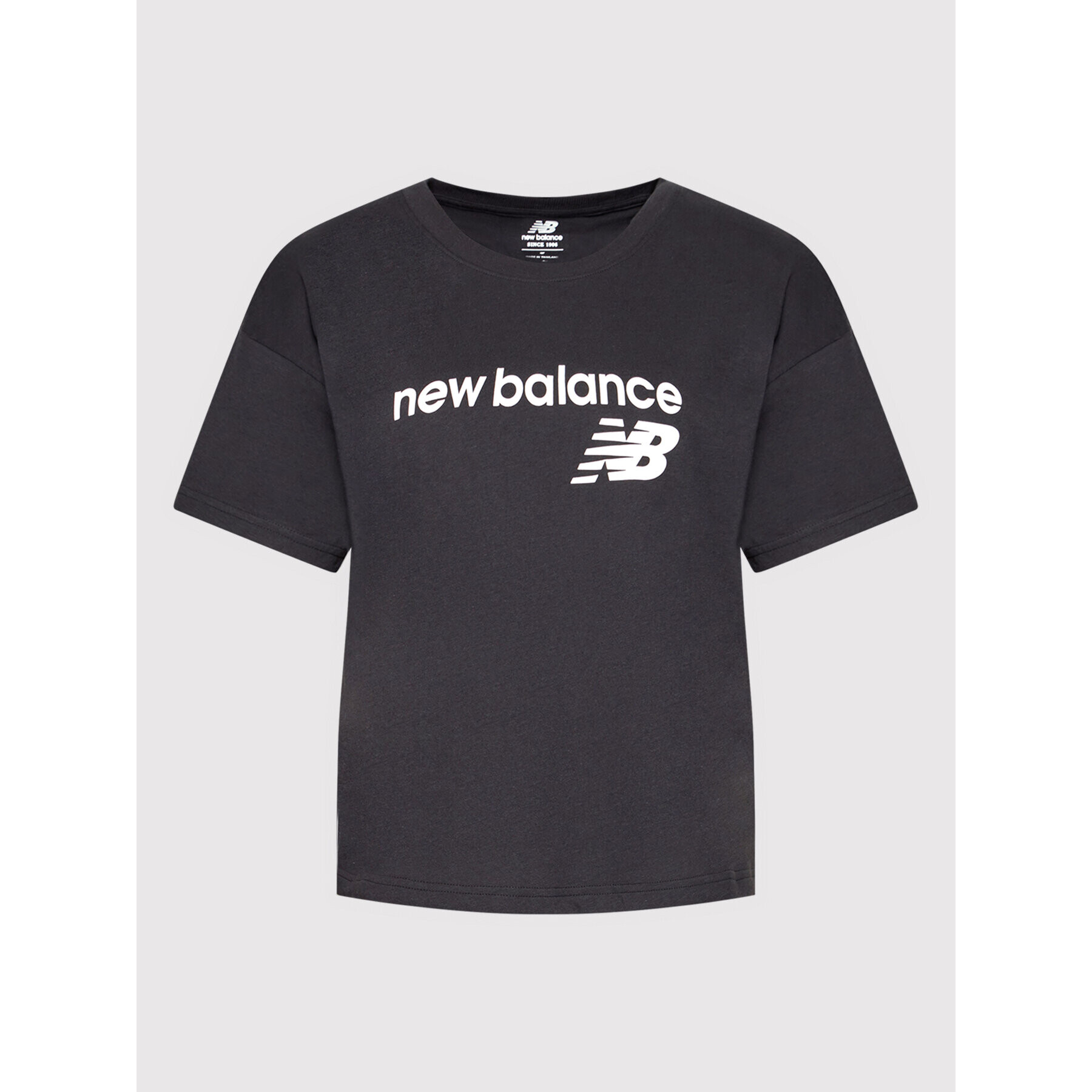 New Balance Тишърт WT03805 Черен Relaxed Fit - Pepit.bg