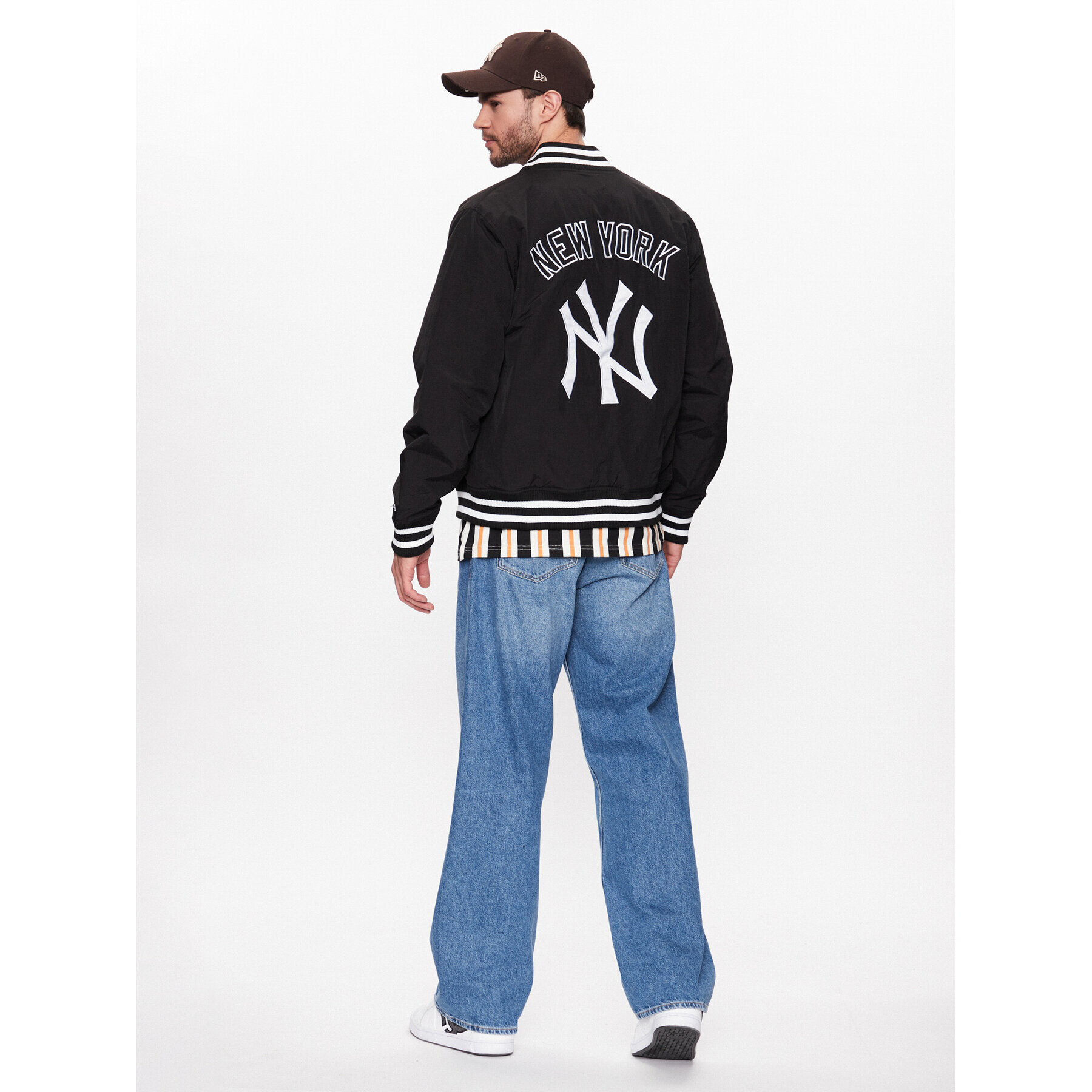 New Era Яке бомбър New York Yankees MLB Team Logo 60332171 Черен Regular Fit - Pepit.bg