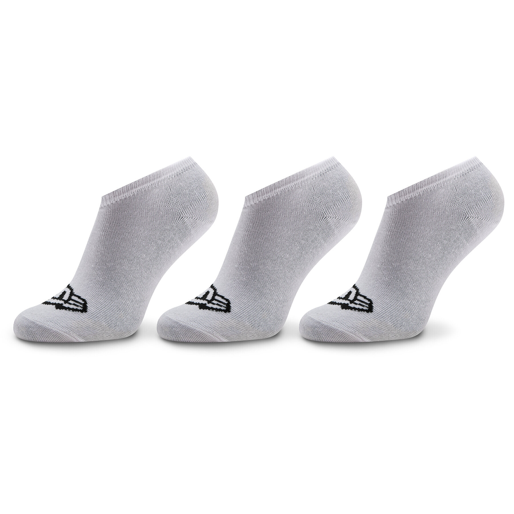 New Era Комплект 3 чифта къси чорапи унисекс Flag Sneaker Sock 13113638 Бял - Pepit.bg