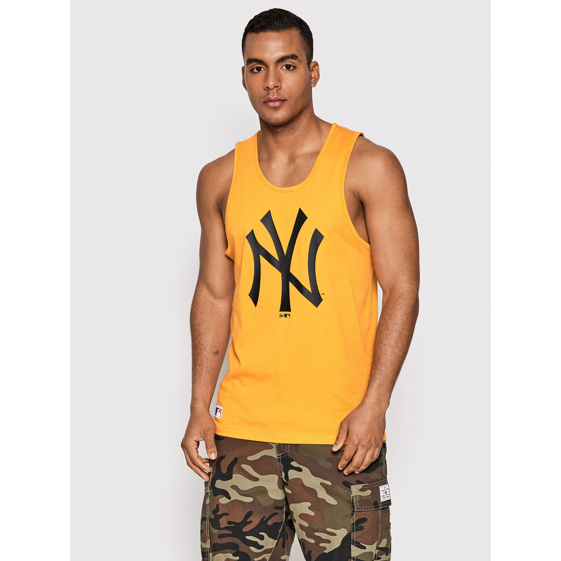 New Era Мъжки топ New York Yankees Mlb Team 13083927 Оранжев Regular Fit - Pepit.bg