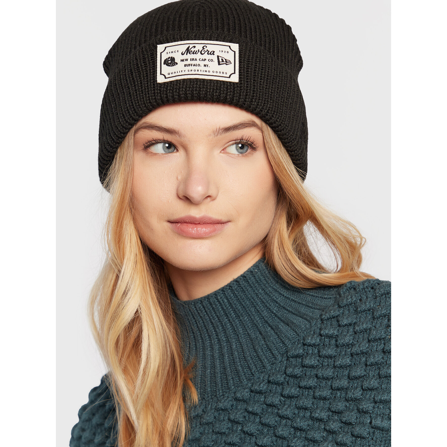 New Era Шапка NE Patch Short Cuff 60285039 Черен - Pepit.bg