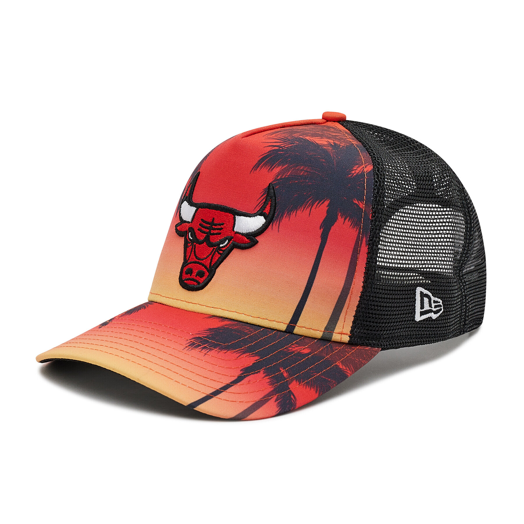 New Era Шапка с козирка Chicago Bulls Summer City 9Forty A-Frame Trucker 60137587 Червен - Pepit.bg