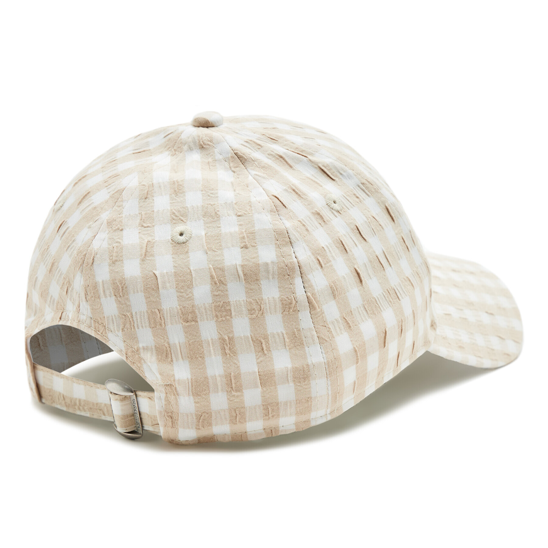 New Era Шапка с козирка Gingham 60298637 Бежов - Pepit.bg