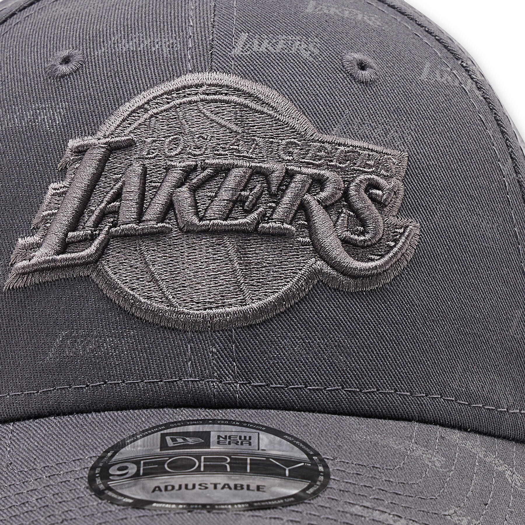 New Era Шапка с козирка La Lakers Dark Monogram 9Forty 60284880 Сив - Pepit.bg