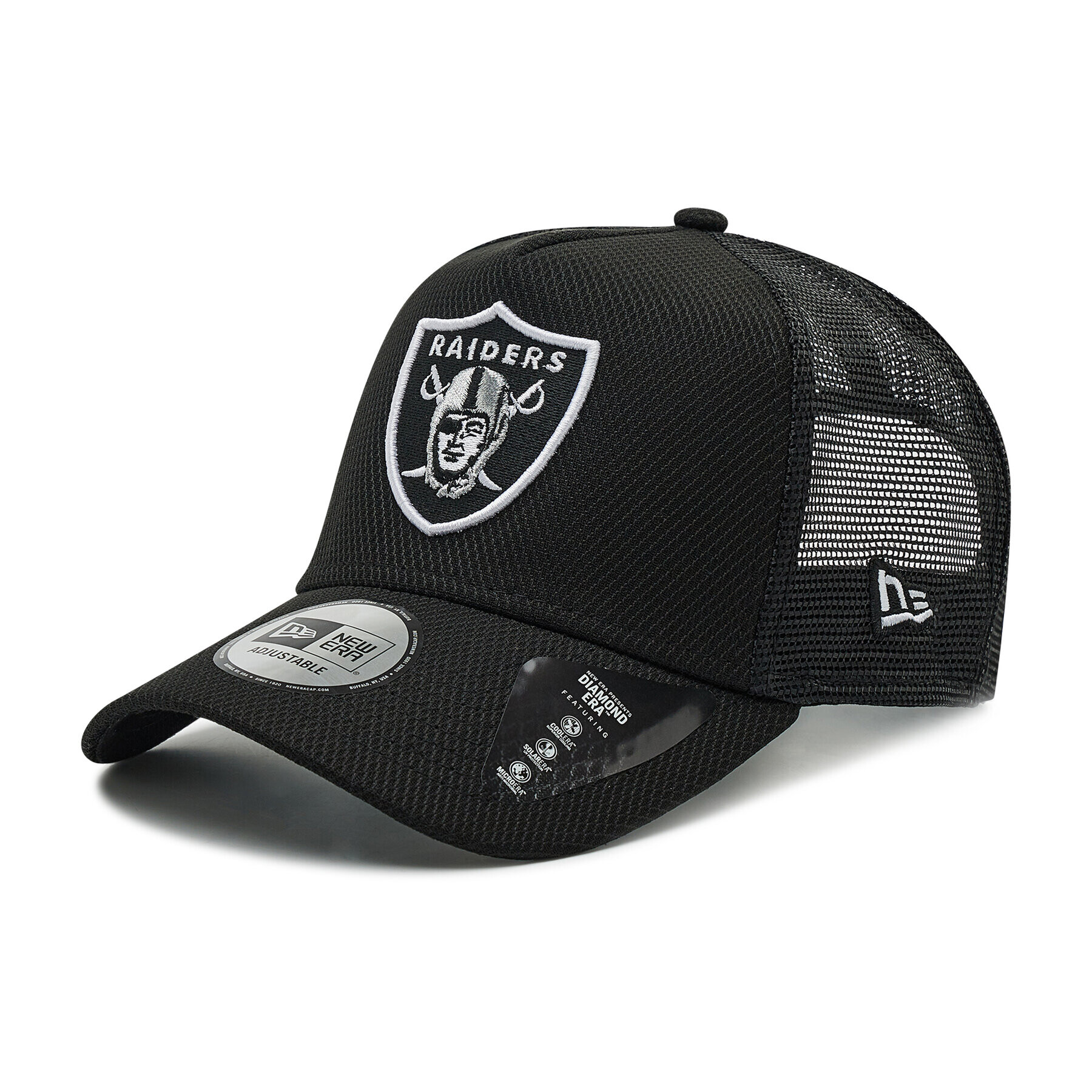 New Era Шапка с козирка Las Vegas Raiders Diamond Era Black A-Frame Trucker 60222286 Черен - Pepit.bg