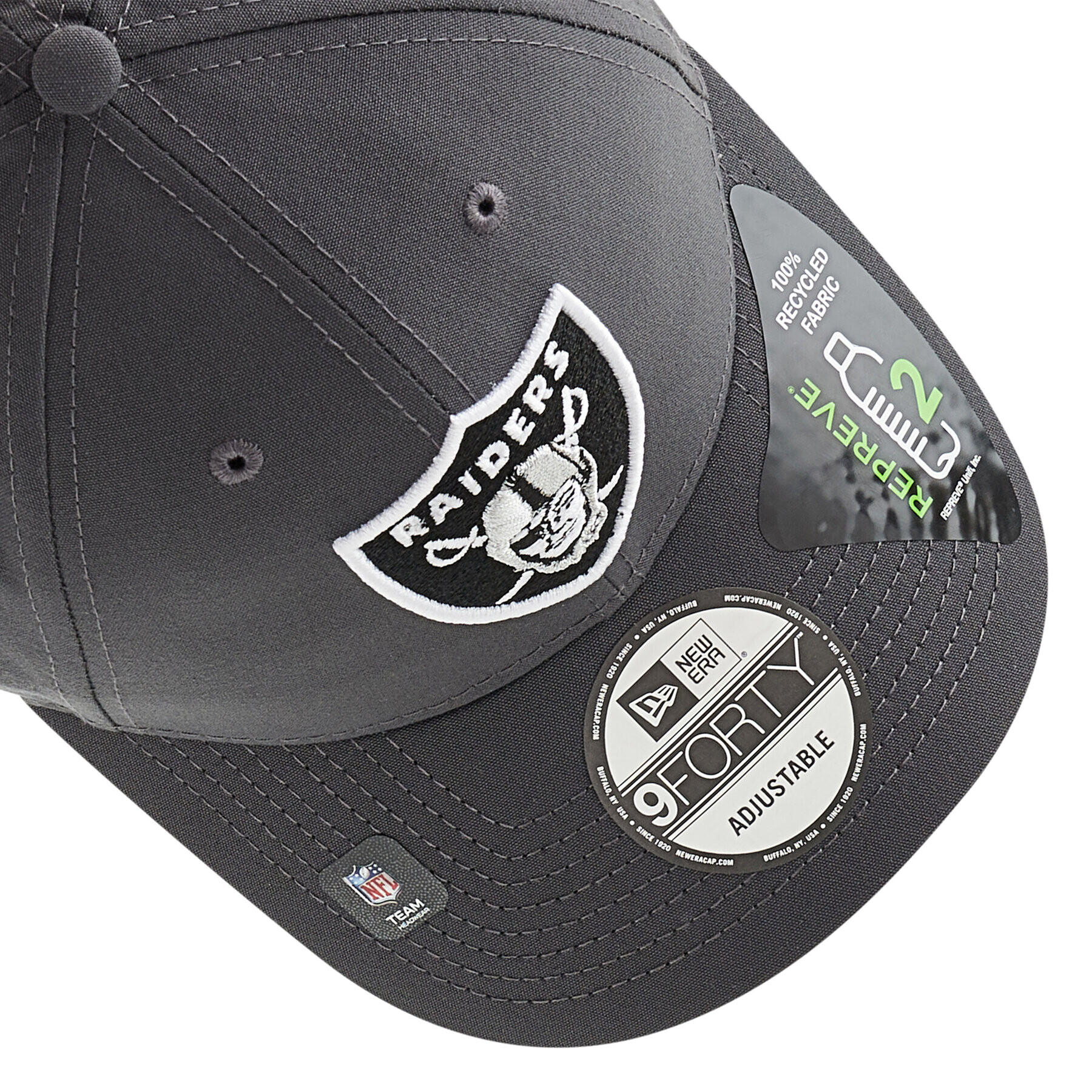 New Era Шапка с козирка Las Vegas Raiders Nfl Repreve® Monochrome 9Forty 60240536 Сив - Pepit.bg