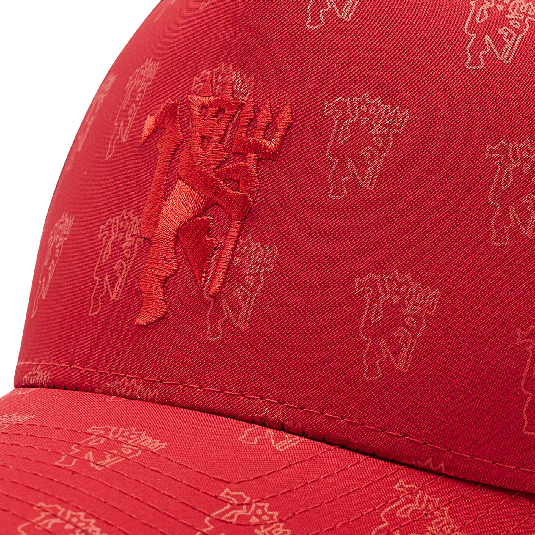 New Era Шапка с козирка Manchester United All Over Print A-Frame Trucker 60221463 Червен - Pepit.bg