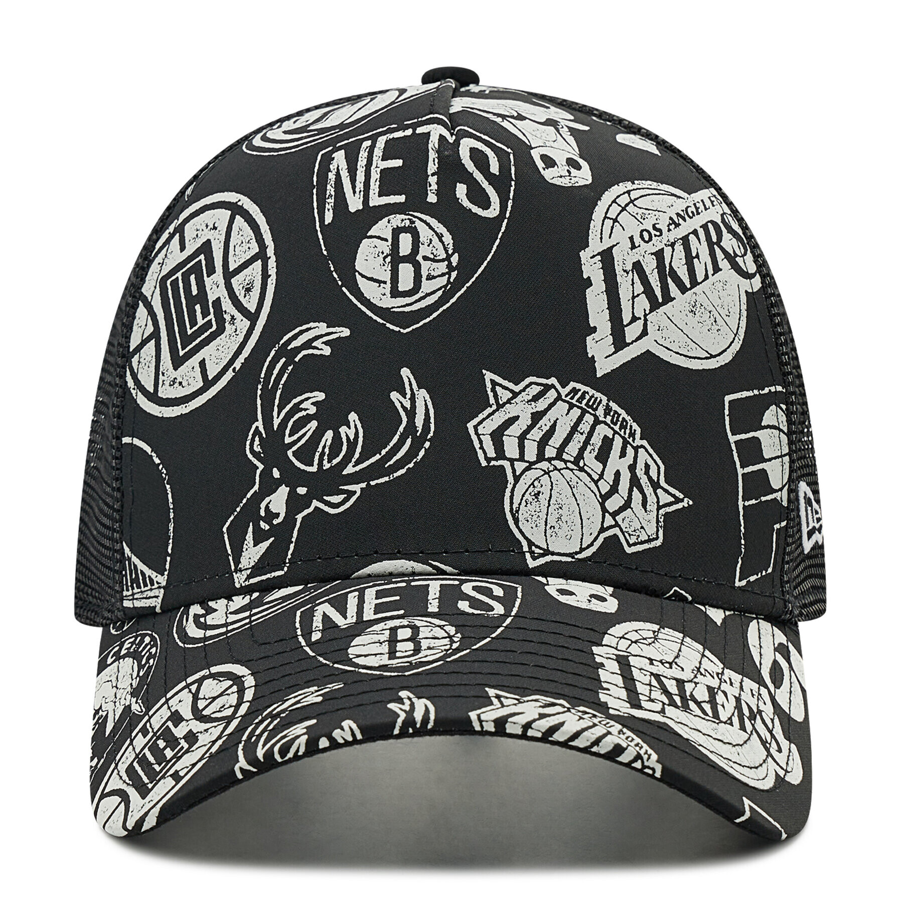 New Era Шапка с козирка NBA All Over Print 60222557 Черен - Pepit.bg