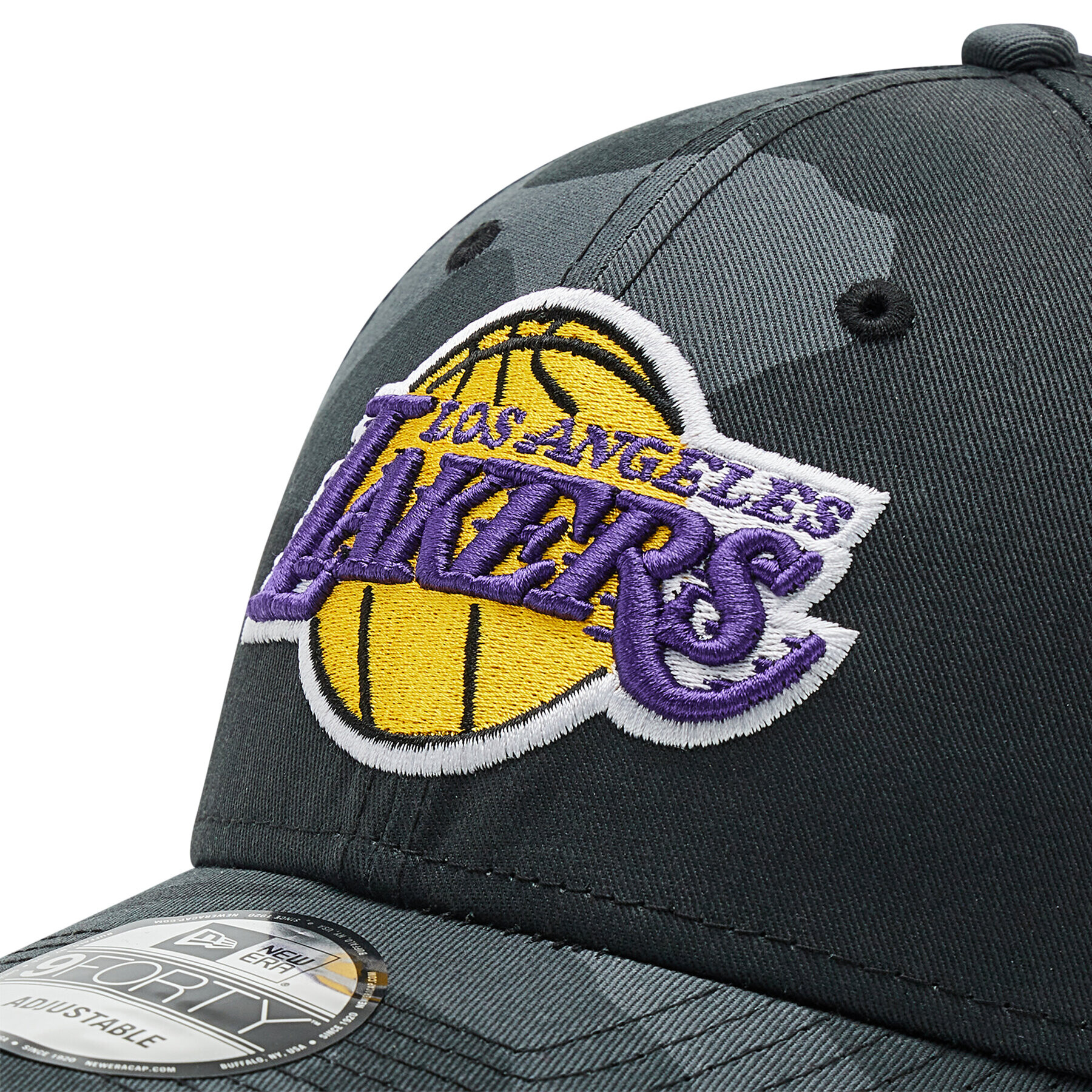 New Era Шапка с козирка NBA Camo 9Forty Los Angeles Lakers 60240494 Черен - Pepit.bg